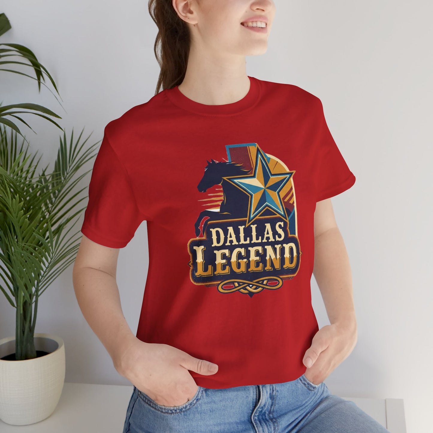 Dallas Legend Unisex Jersey Tee - Casual Style, Gift for Sports Fans, Comfort Wear, Game Day Apparel, Unique Shirt Design
