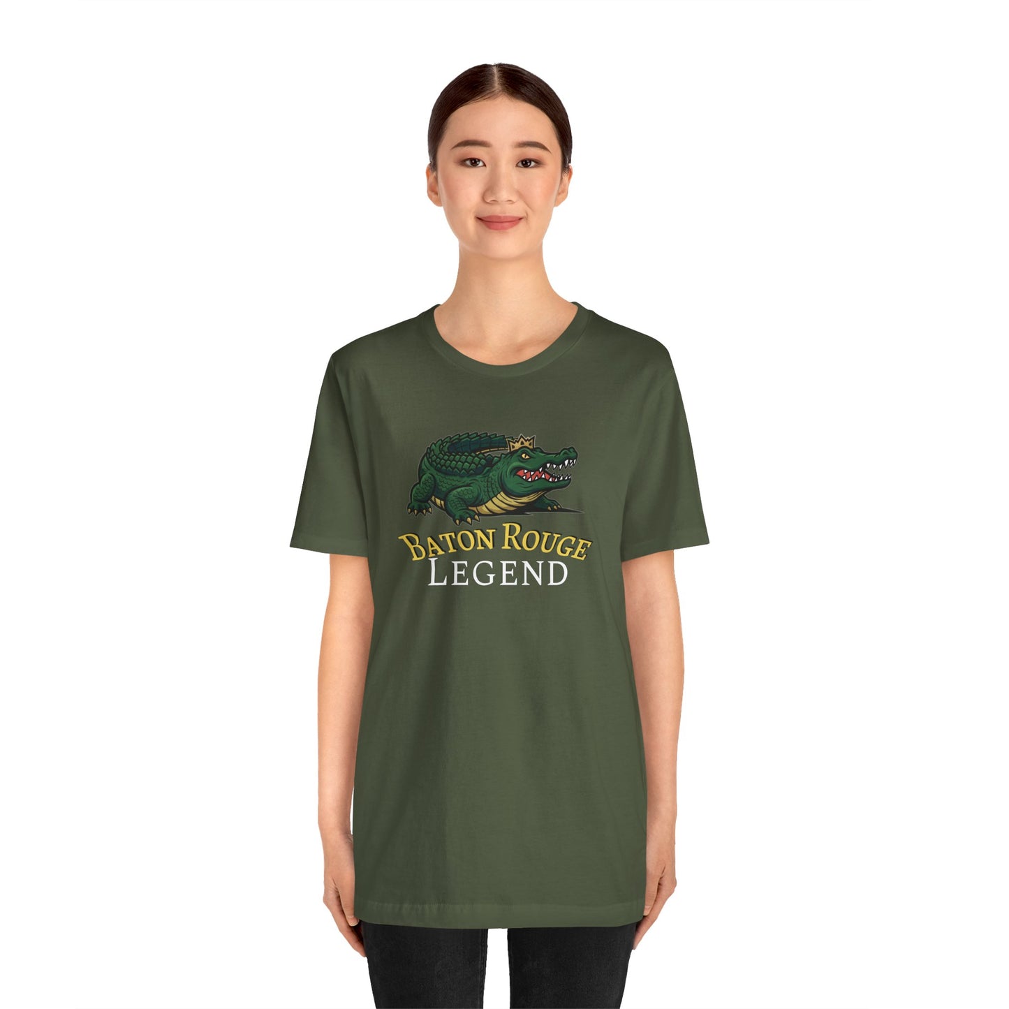 Baton Rouge Legend Tee, Unisex Graphic T-Shirt, Casual Wear, Gift Idea for College Students, Souvenir Apparel