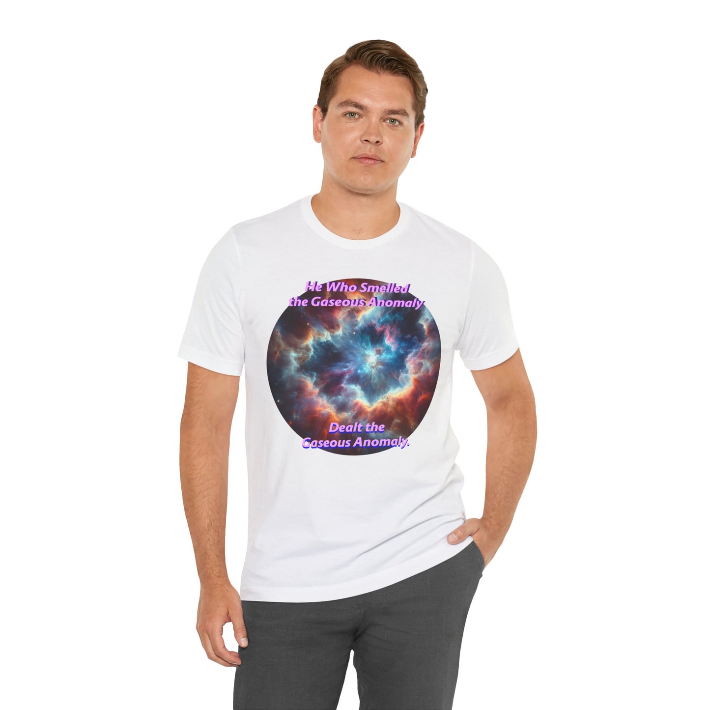 Hilarious Gaseous Anomaly Tee - Unisex Jersey Short Sleeve T-Shirt - Science Fiction Lovers - Star Trek Fans - Schmartypants