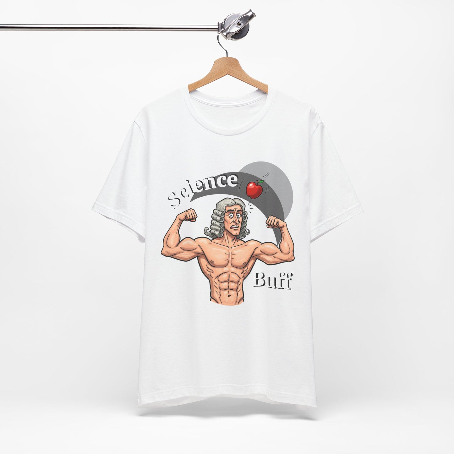 Funny 'Science Buff' Unisex Tee, Funny Science Shirt, Gift for STEM Lovers, Academic Humor T-Shirt, Geeky Top, Science Enthusiast Apparel, Sir Isaac Newton Fans - Schmartypants