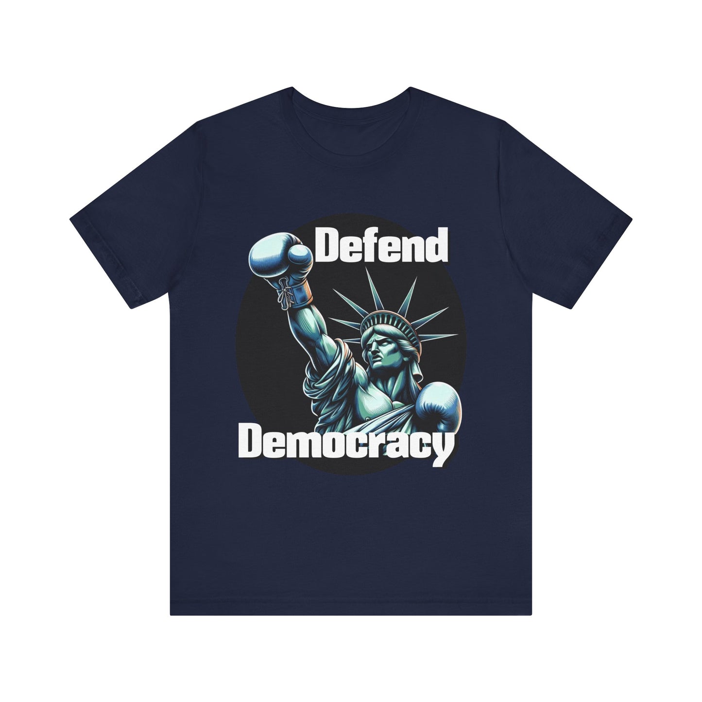 Defend Democracy Tee - Unisex Jersey Short Sleeve Shirt - Protest Wear - Activist Tee - Schmartypants