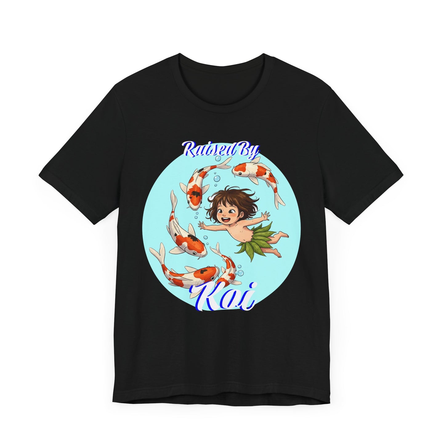 Koi Fish Art Tee, Playful Graphic Shirt, Unisex Summer T-Shirt, Anime Inspired Apparel, Fun Gift for Kids and Teens - Schmartypants