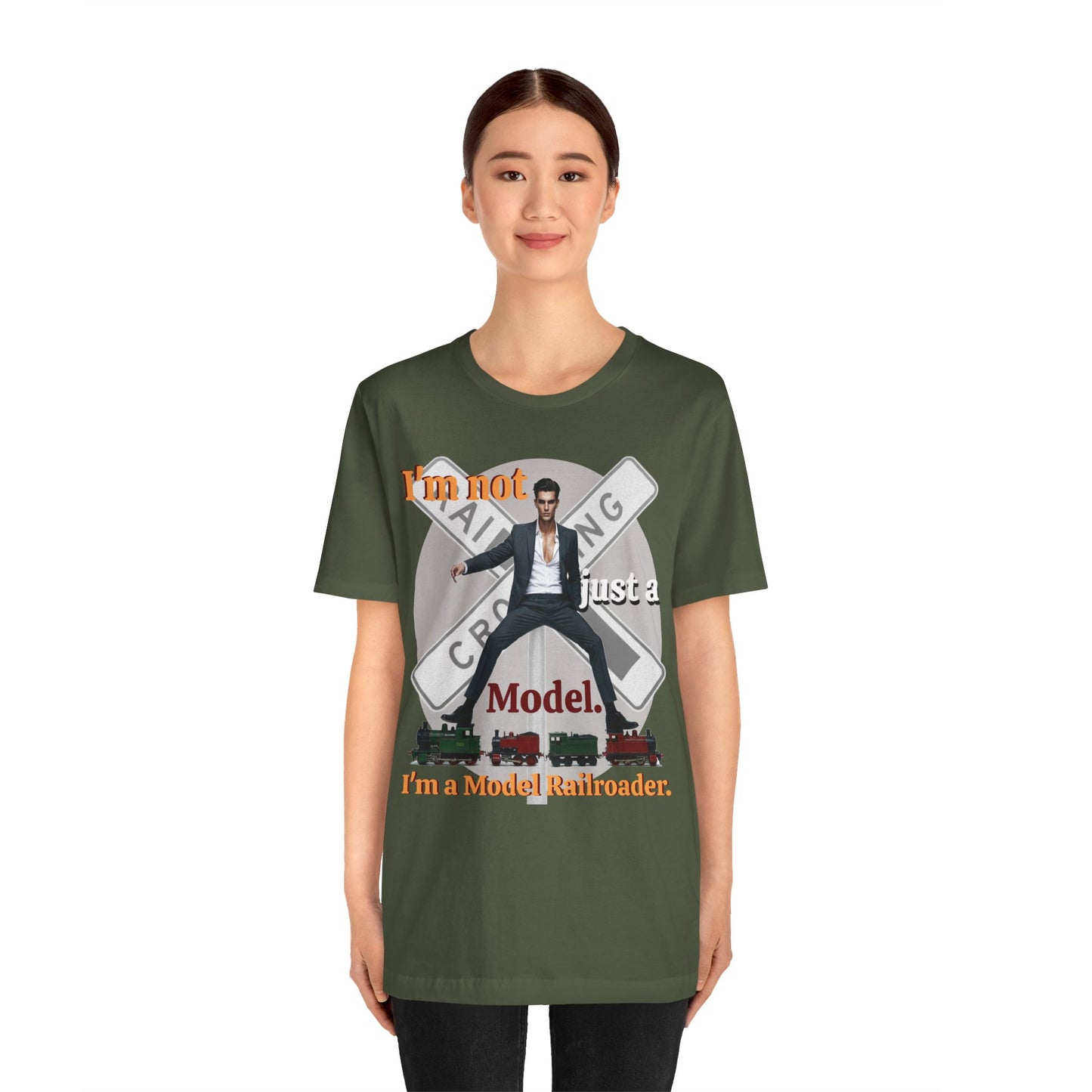 Funny Model Railroader Tee - Perfect Gift for Train Enthusiasts - Schmartypants