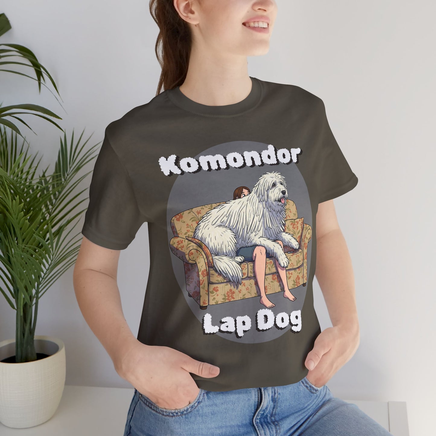 Komondor Lap Dog Unisex Tee - Funny Dog Lover's Short Sleeve Shirt - Schmartypants