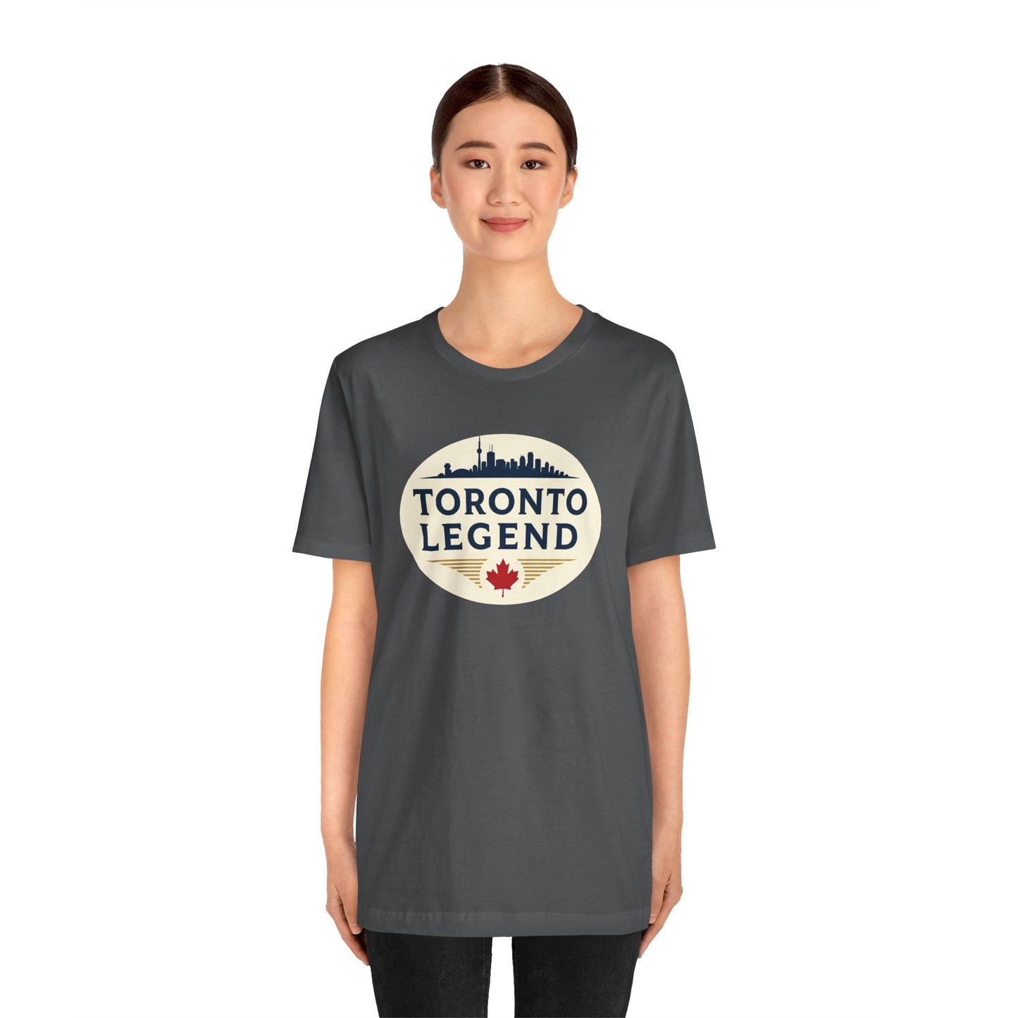 Toronto Legend Unisex Jersey Short Sleeve Tee, Toronto T-Shirt, Travel Shirt, Canada Souvenir, Gift for Travelers, Casual Wear