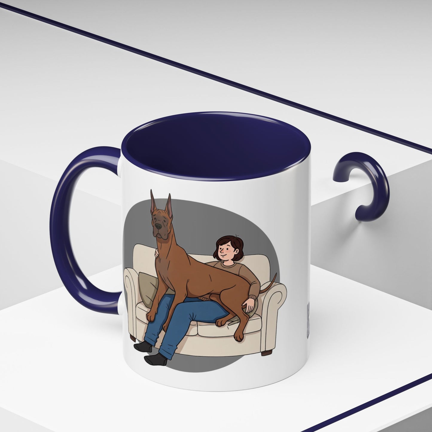 Great Dane Lap Dog Coffee Mug - Funny Pet Lover Gift - Schmartypants