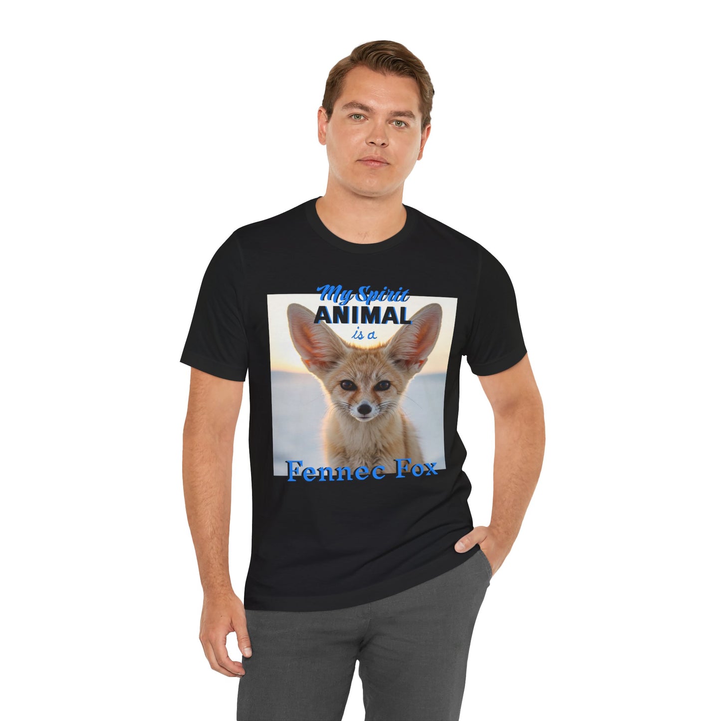 Fennec Fox Spirit Animal Tee - Unisex Short Sleeve Shirt - Fox Lovers - Schmartypants