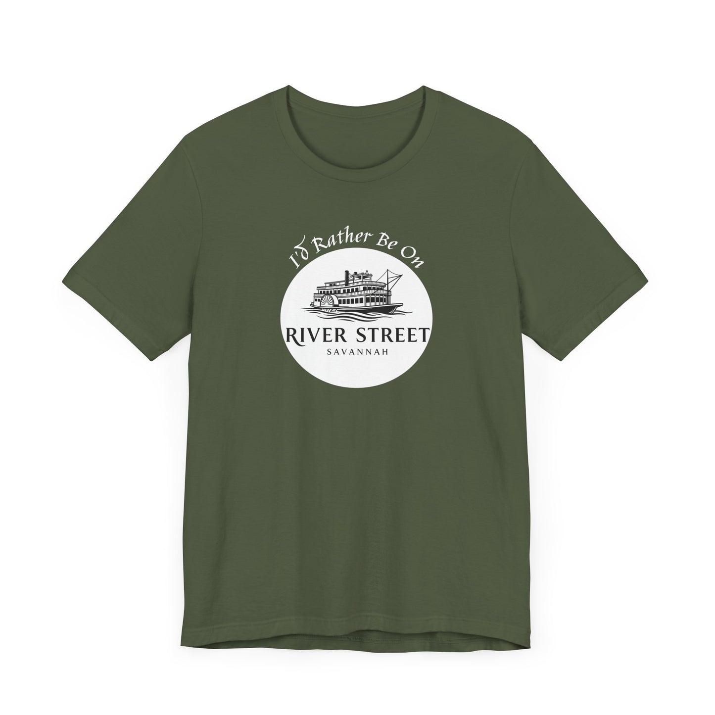 Savannah River Street Tee - I'd Rather Be On River Street, Casual T-Shirt, Travel Lover Gift, Summer Wear, Vacation Apparel, Unique Souvenir
