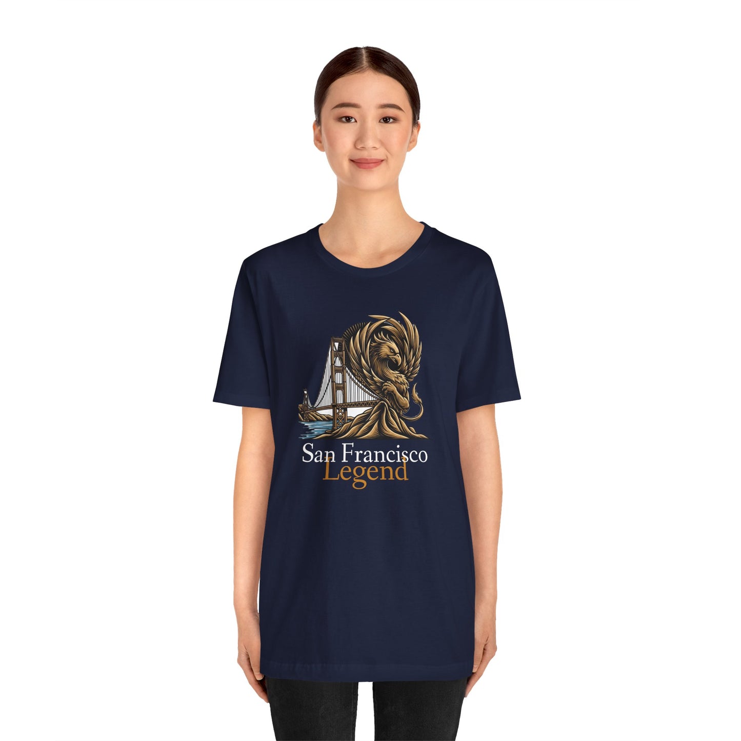 San Francisco Legend Tee - Unisex Jersey Short Sleeve T-Shirt, Gift for Tourists, Travel Souvenir, San Francisco Apparel, Urban Streetwear, SF Souvenir Tee