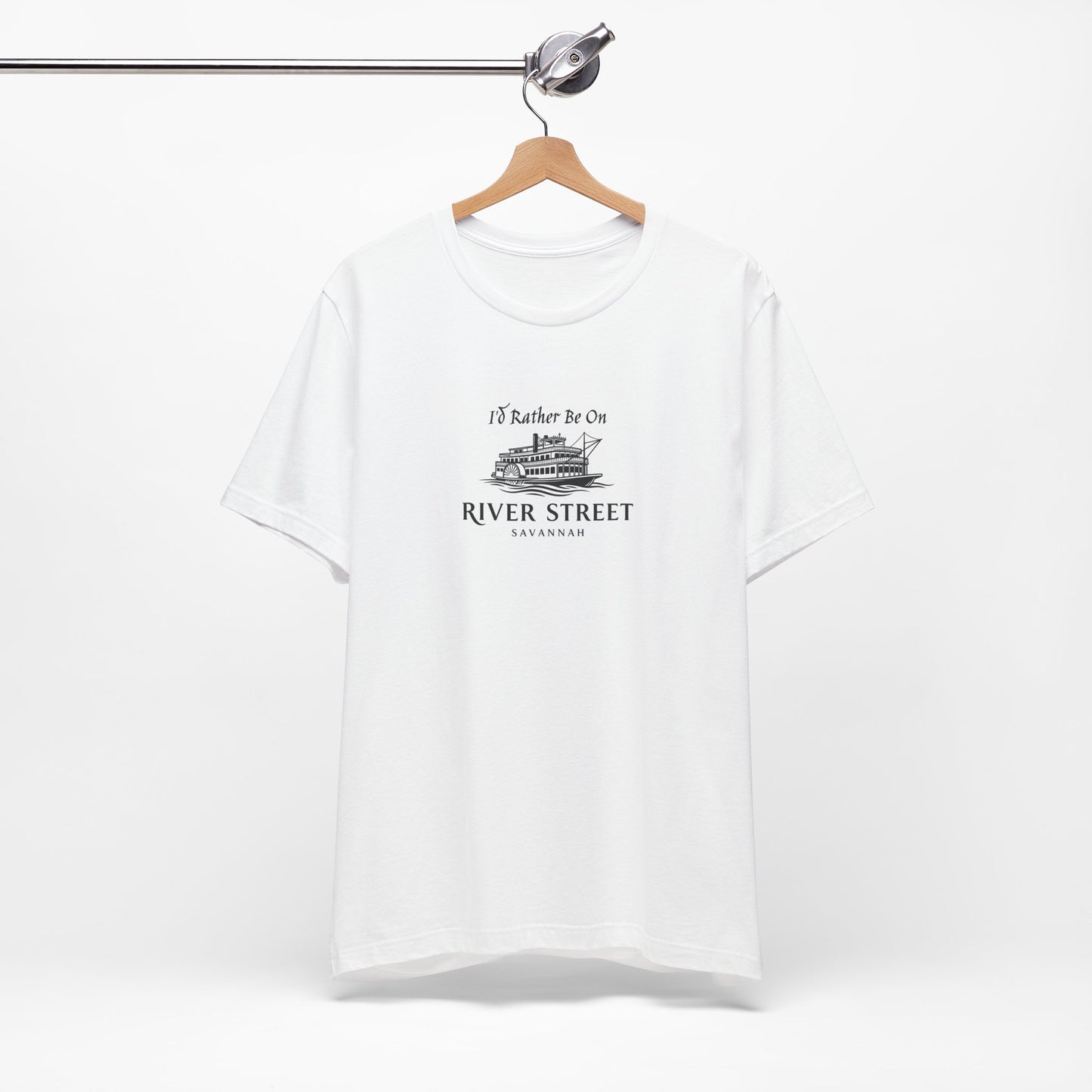 Savannah River Street Tee - I'd Rather Be On River Street, Casual T-Shirt, Travel Lover Gift, Summer Wear, Vacation Apparel, Unique Souvenir
