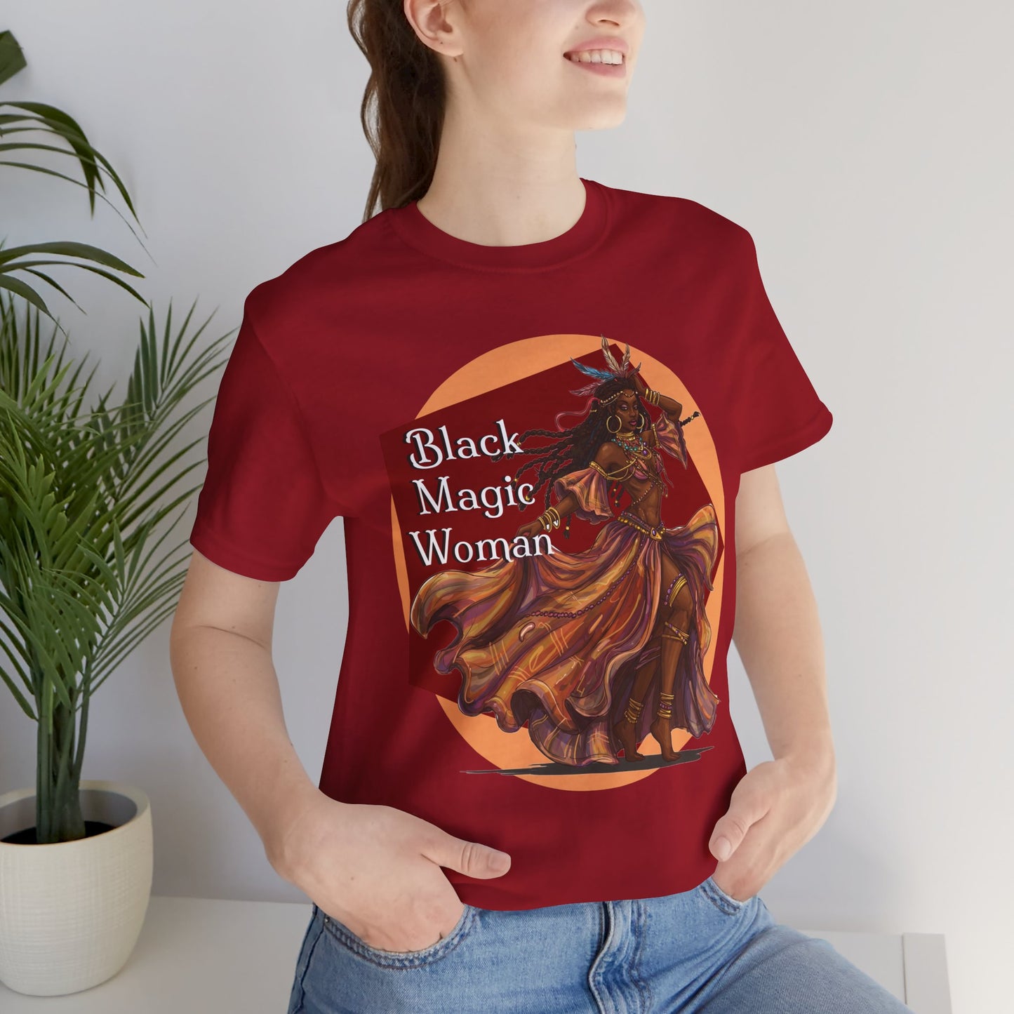 'Black Magic Woman' Tee, Witchy Apparel, Boho T-Shirt, Festival Outfit, Classic Rock Fans, Santana, Fleetwood Mac - Schmartypants