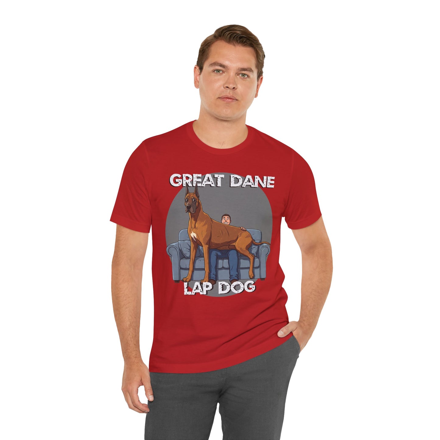 Great Dane Lap Dog Unisex Tee - Hilarious Dog Lover Graphic T-Shirt - Schmartypants
