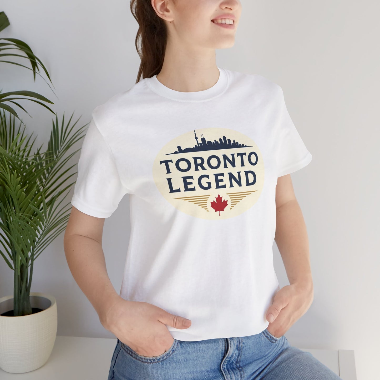 Toronto Legend Unisex Jersey Short Sleeve Tee, Toronto T-Shirt, Travel Shirt, Canada Souvenir, Gift for Travelers, Casual Wear