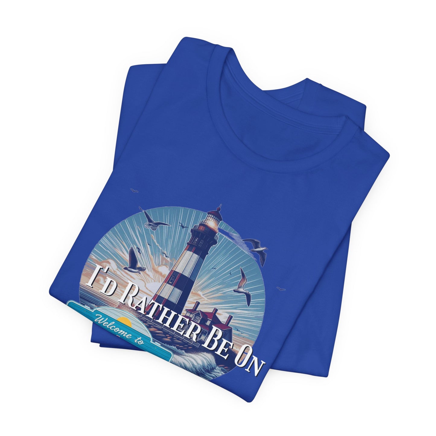 Tybee Island Georgia Unisex Jersey Tee, Laid-Back Beach Lighthouse Shirt, Island Lifestyle Apparel, Coastal Vacation Souvenir Top, Beach