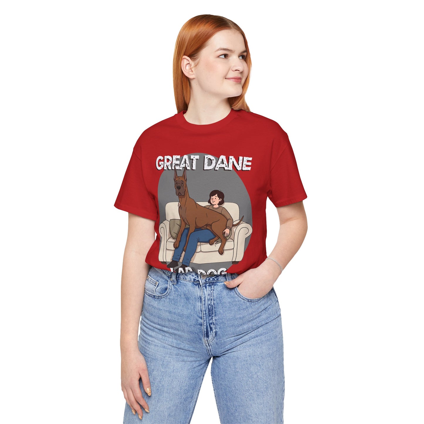 Great Dane Lap Dog Unisex Jersey Tee - Funny Perfect Gift for Dog Lovers - Schmartypants