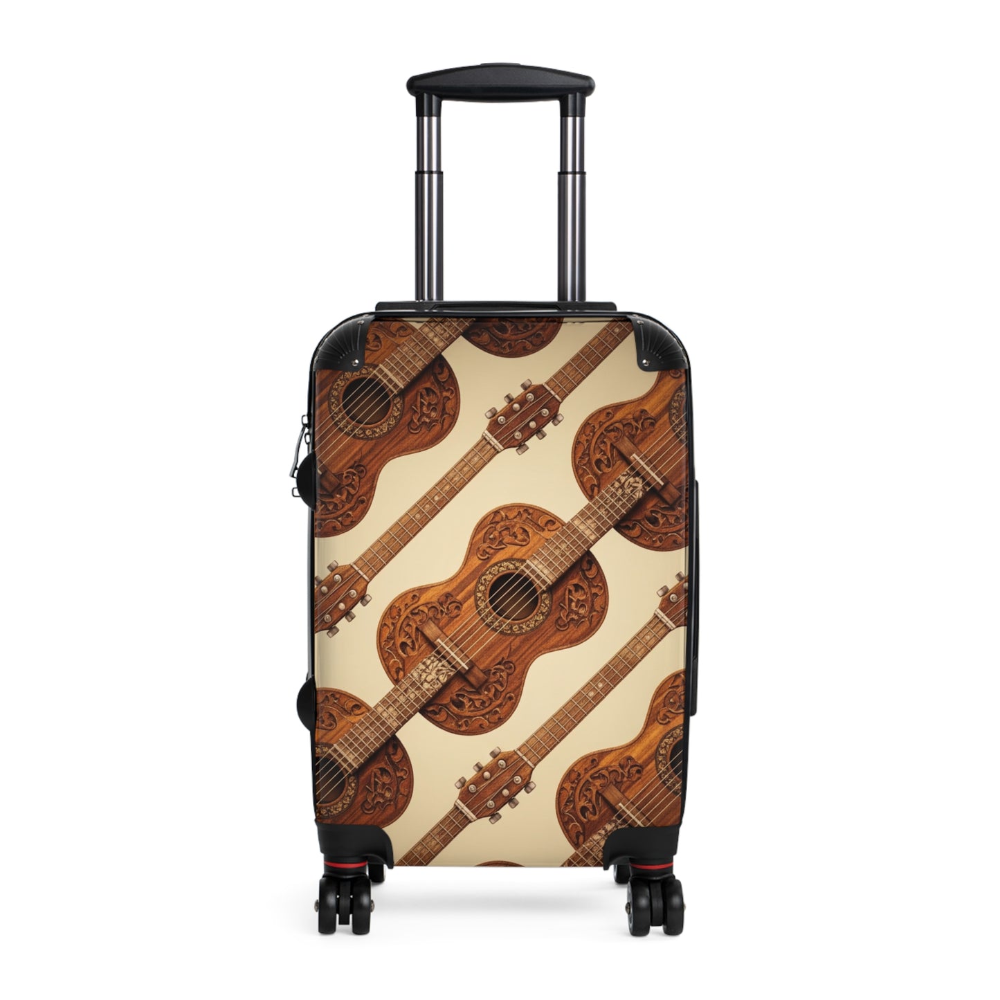Bohemian Guitar Suitcase - Vintage Luggage, Traveler Gift, Music Lover Accessory, Unique Baggage, Holiday Travel