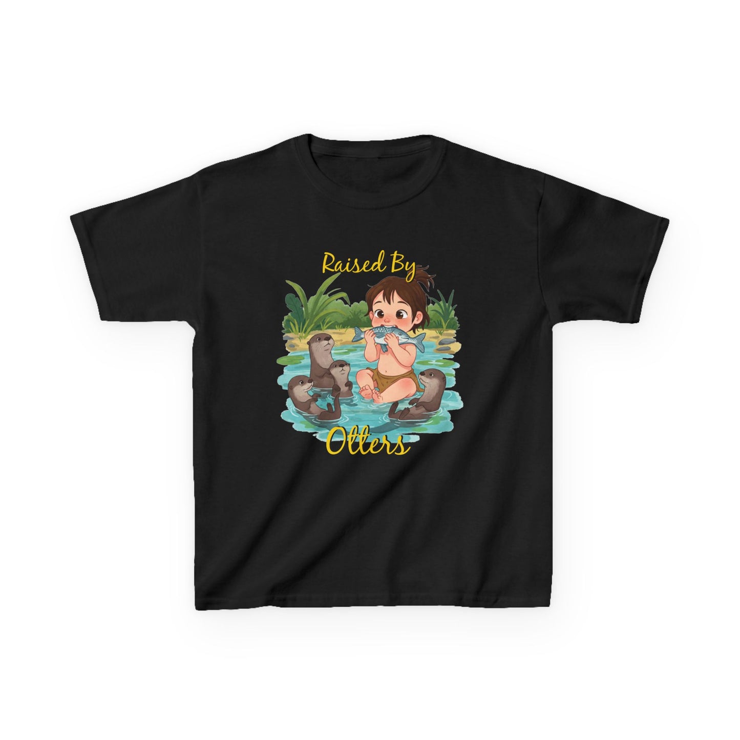 Cute Otter Kid's Tee, Fun Summer Shirt, Animal Lover Gift, Birthday Party Clothes, Playdate Outfit, Nature Kids Apparel