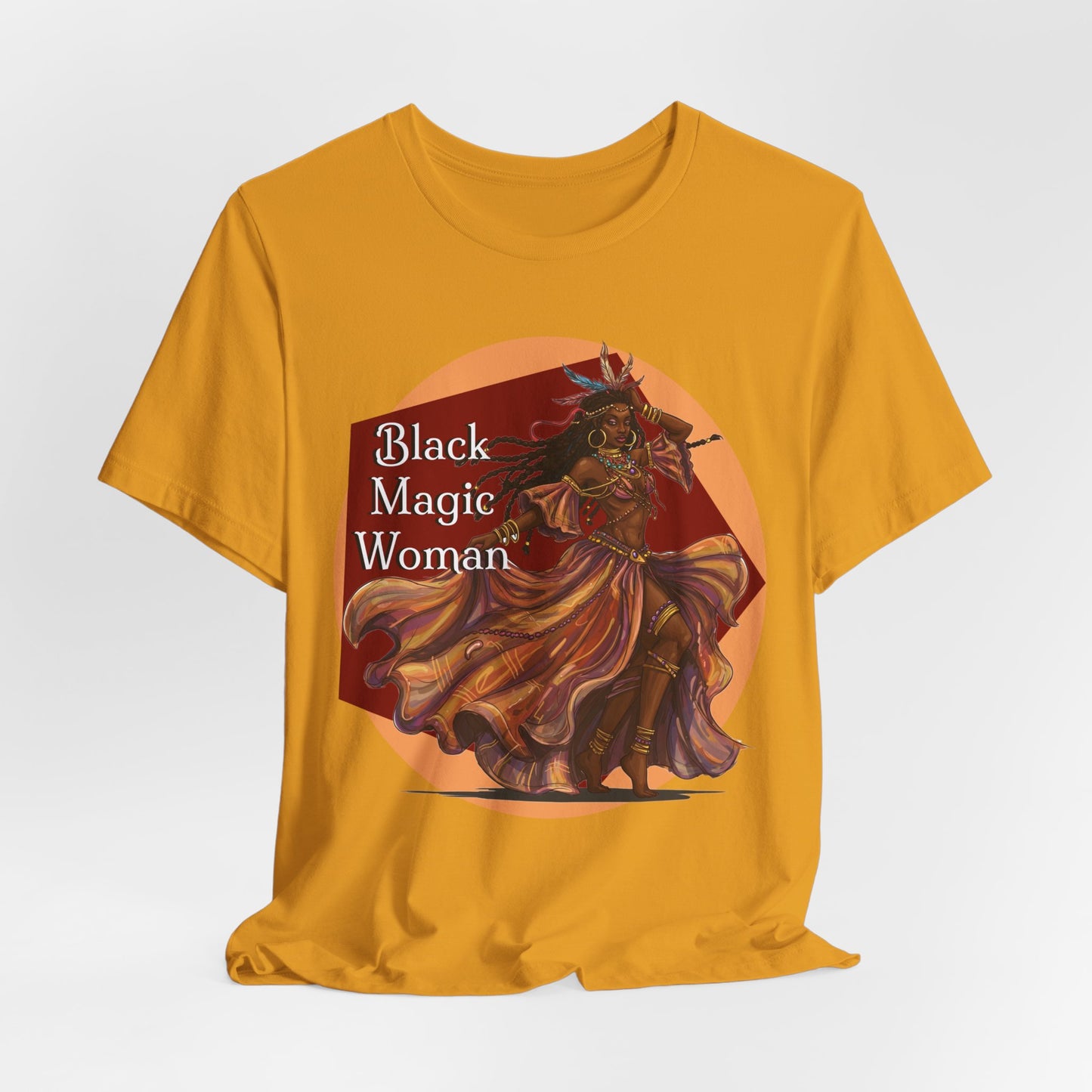 'Black Magic Woman' Tee, Witchy Apparel, Boho T-Shirt, Festival Outfit, Classic Rock Fans, Santana, Fleetwood Mac - Schmartypants