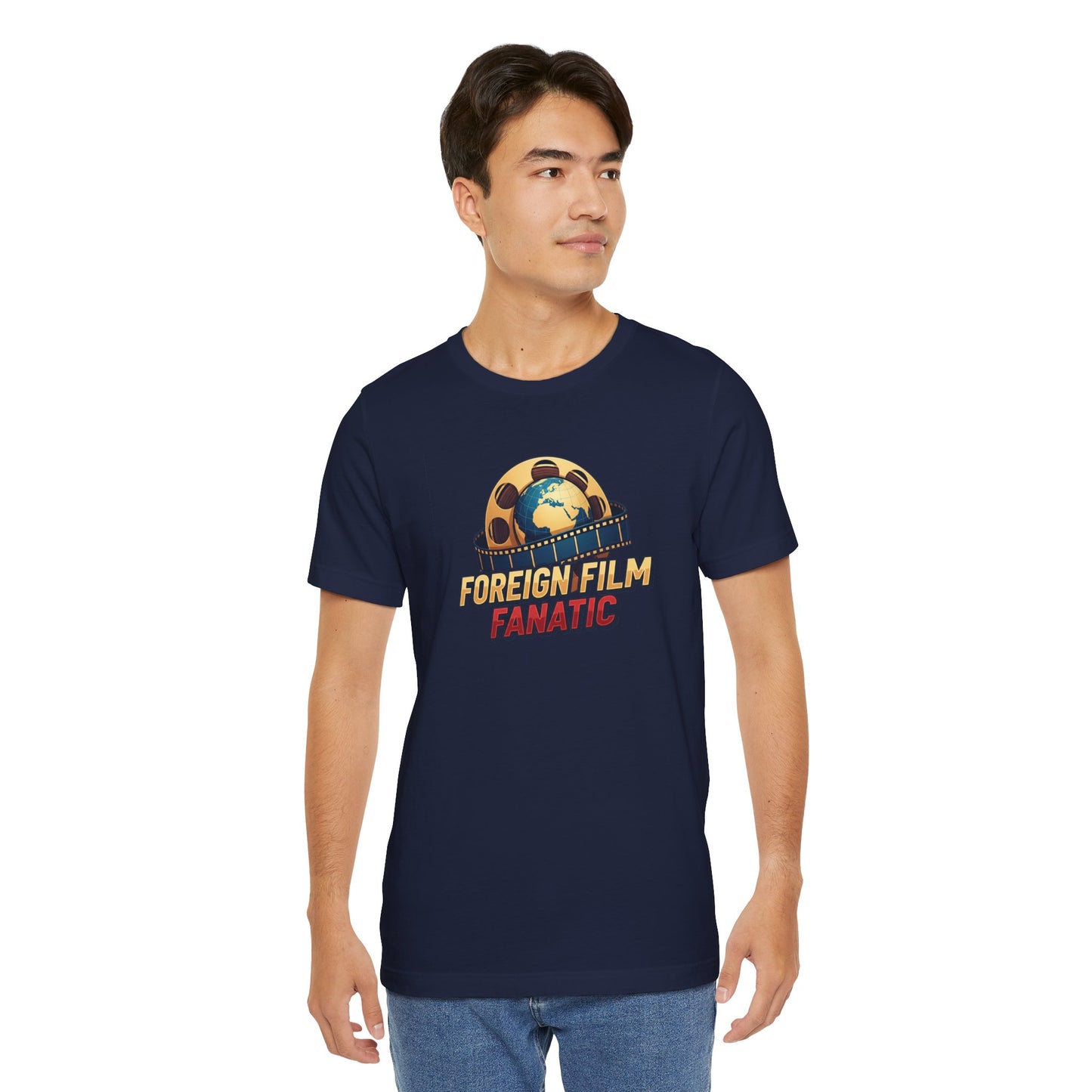 Foreign Film Fanatic Tee, Movie Lover T-Shirt, Cinema Enthusiast Apparel, Film Buff Gift, Unisex Short Sleeve Top, Casual Graphic Tee