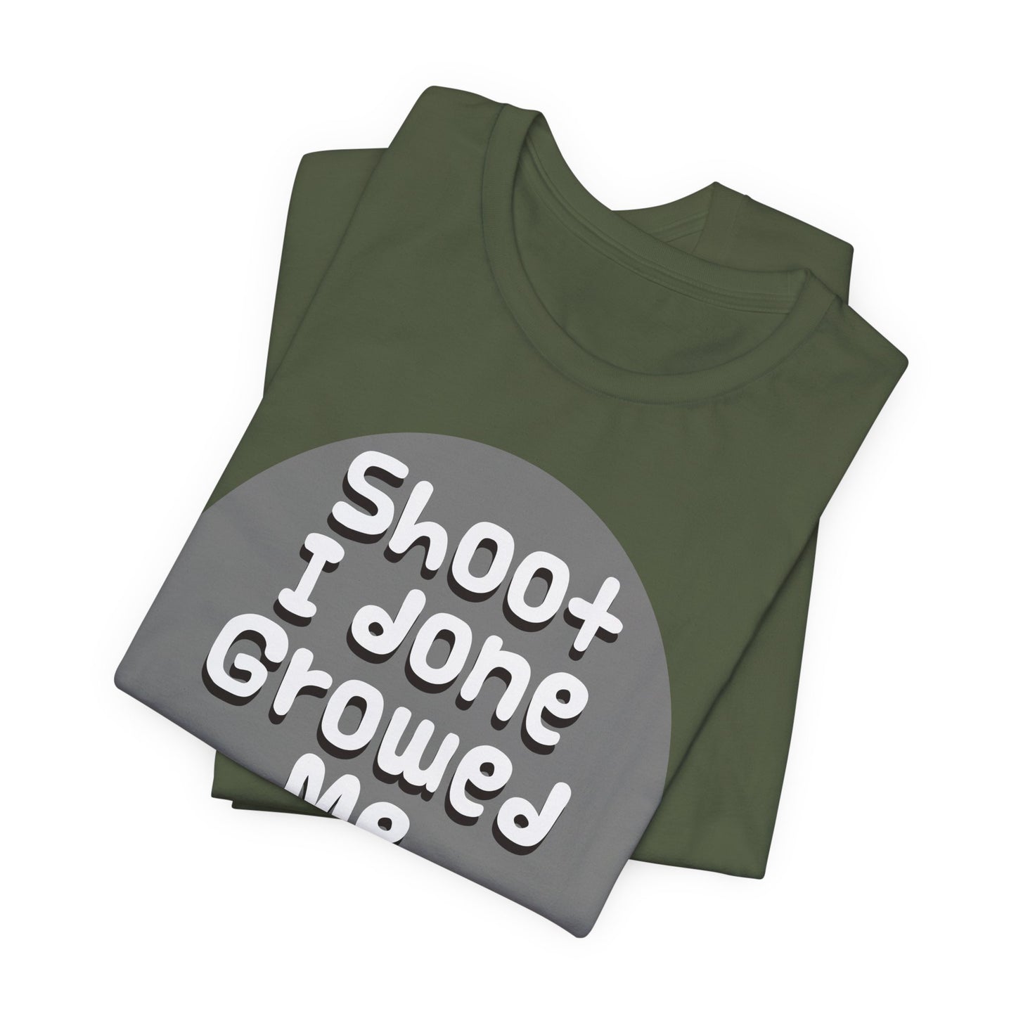Hilarious Unisex Tee - "Shoot I Done Growed Me a Baby" - Perfect for New Parents, Baby Showers - Schmartypants
