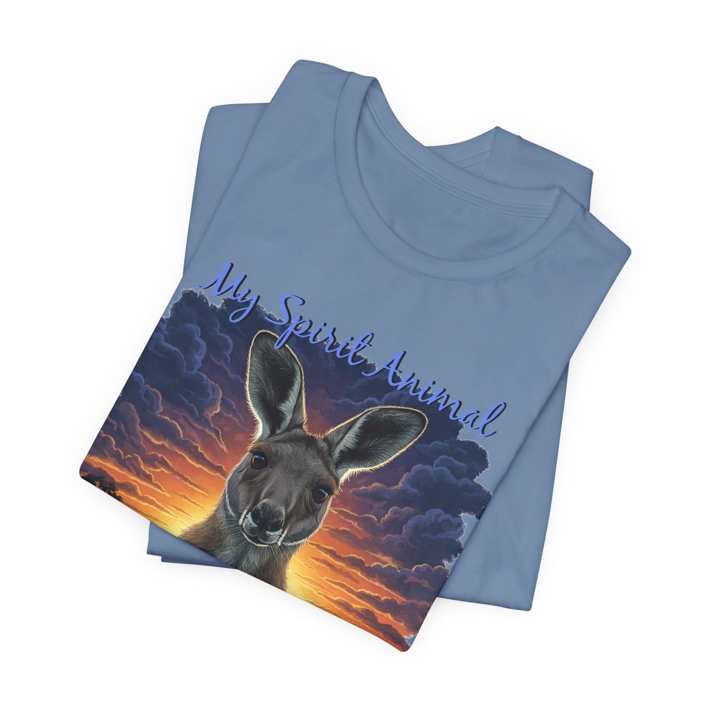'My Spirit Animal is a Kangaroo' Tee - Unisex Jersey Short Sleeve T-Shirt for Wildlife Lovers, Aussies - Schmartypants