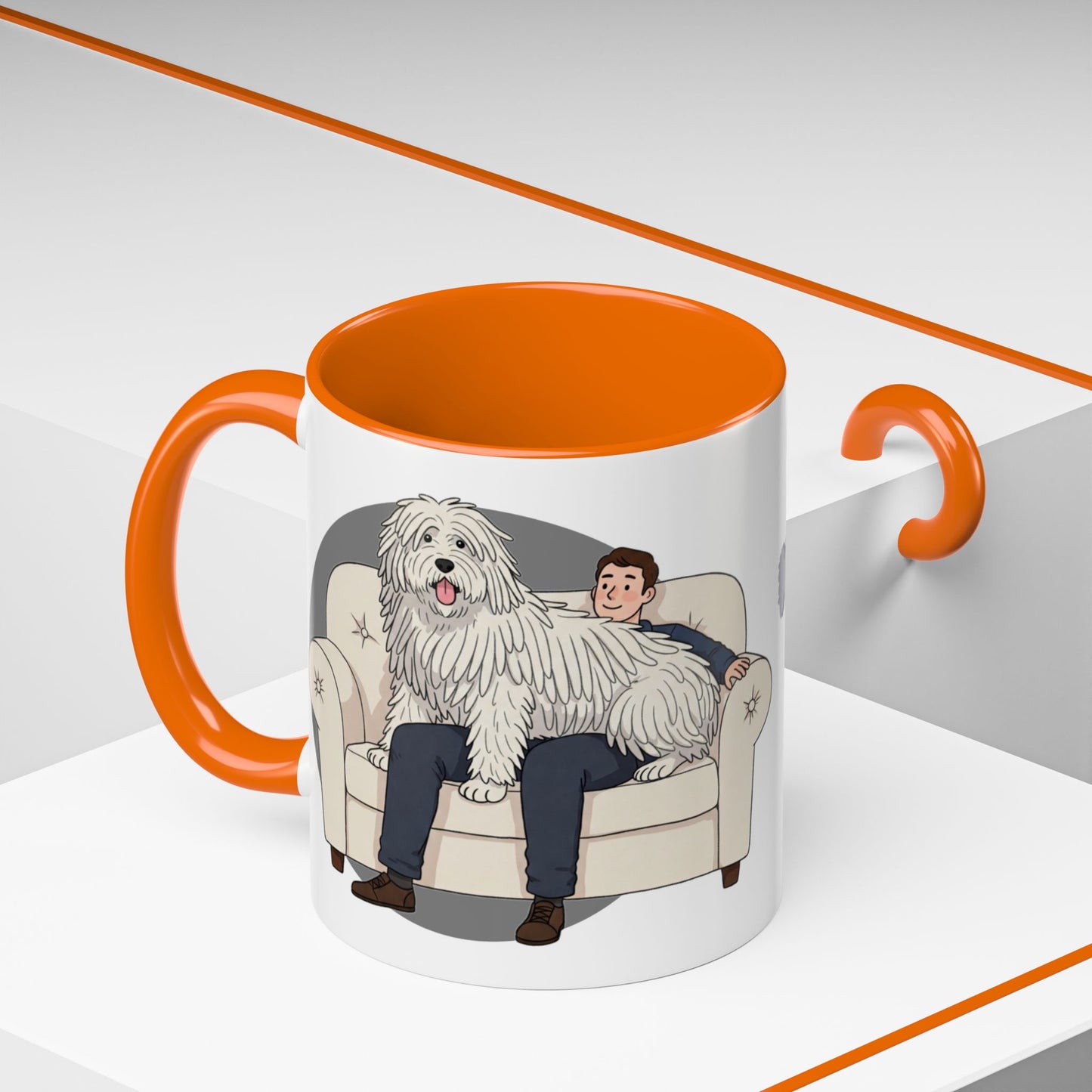 Komondor Lap Dog Coffee Mug - Funny Animal Lover Gift - Schmartypants