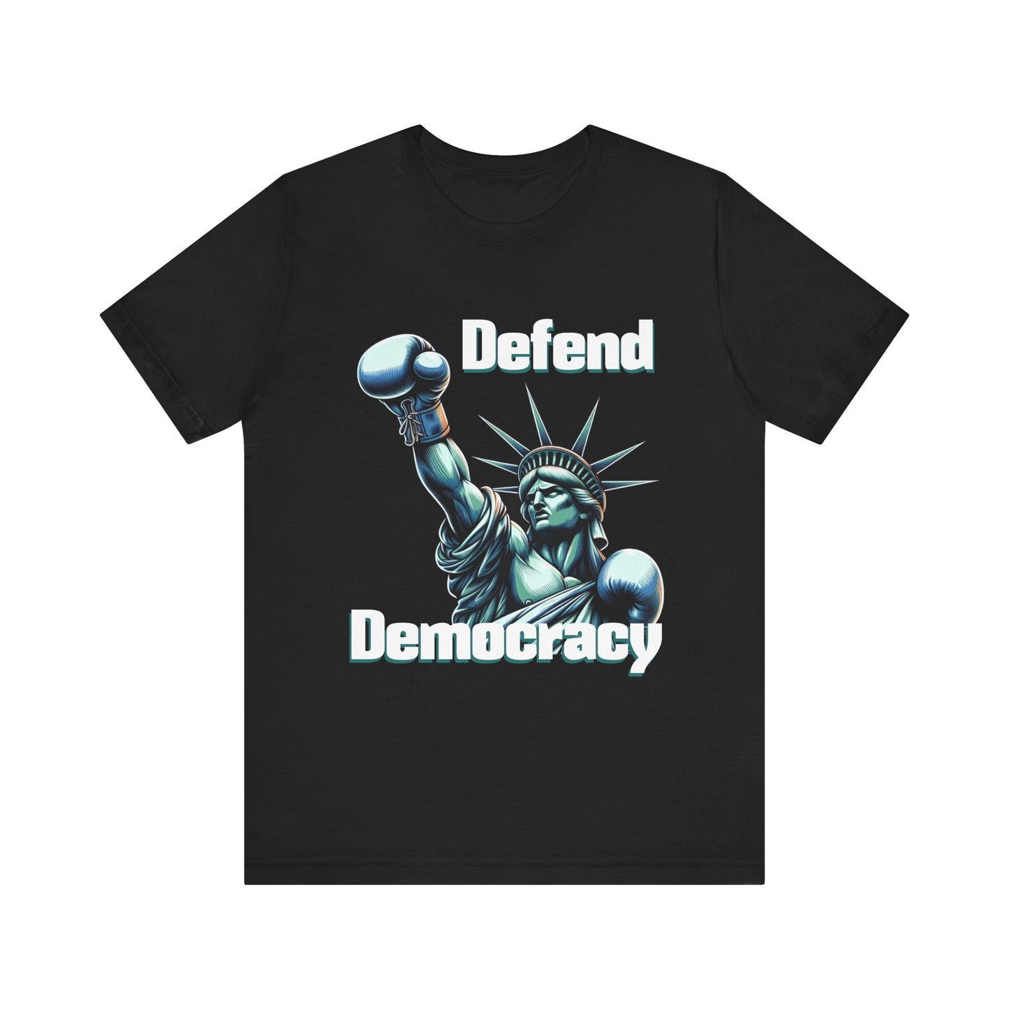 Defend Democracy Tee - Unisex Jersey Short Sleeve Shirt - Protest Wear - Activist Tee - Schmartypants