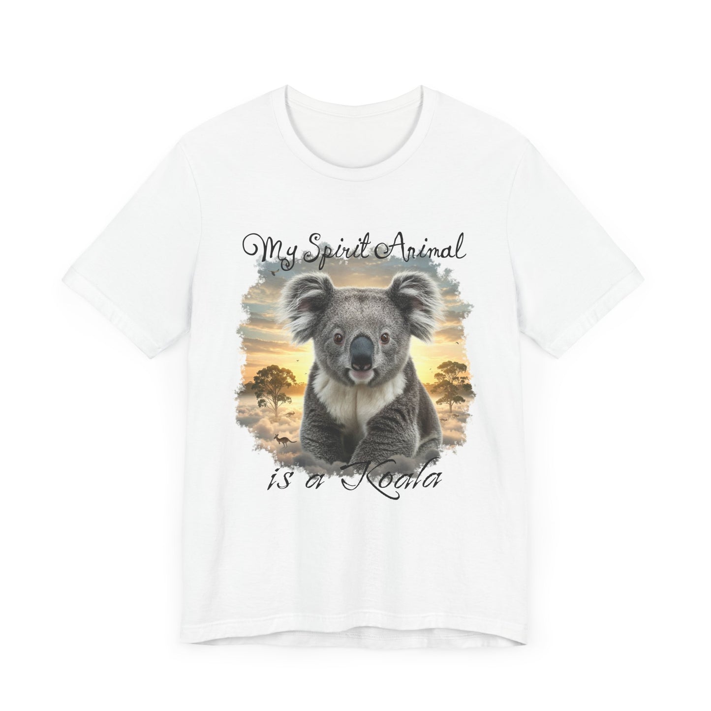 'My Spirit Animal is a Koala' Unisex Jersey Tee - Nature Lover's Gift - Beautiful Aussie Shirt - Schmartypants