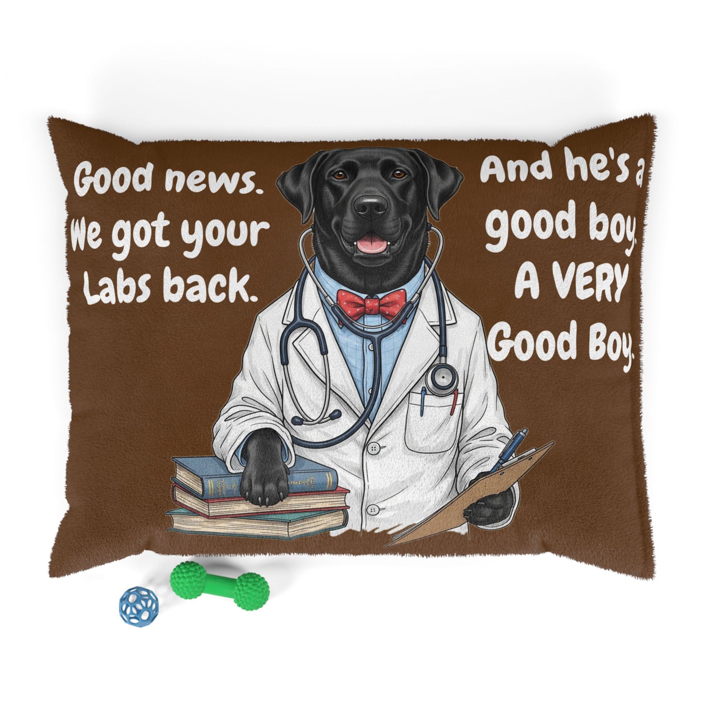Black Lab Pet Bed - Perfect for Dog Lovers, Cute Good Boy Dog Decor, Pet Accessories, Animal Gift, Cozy Pet Sleeping