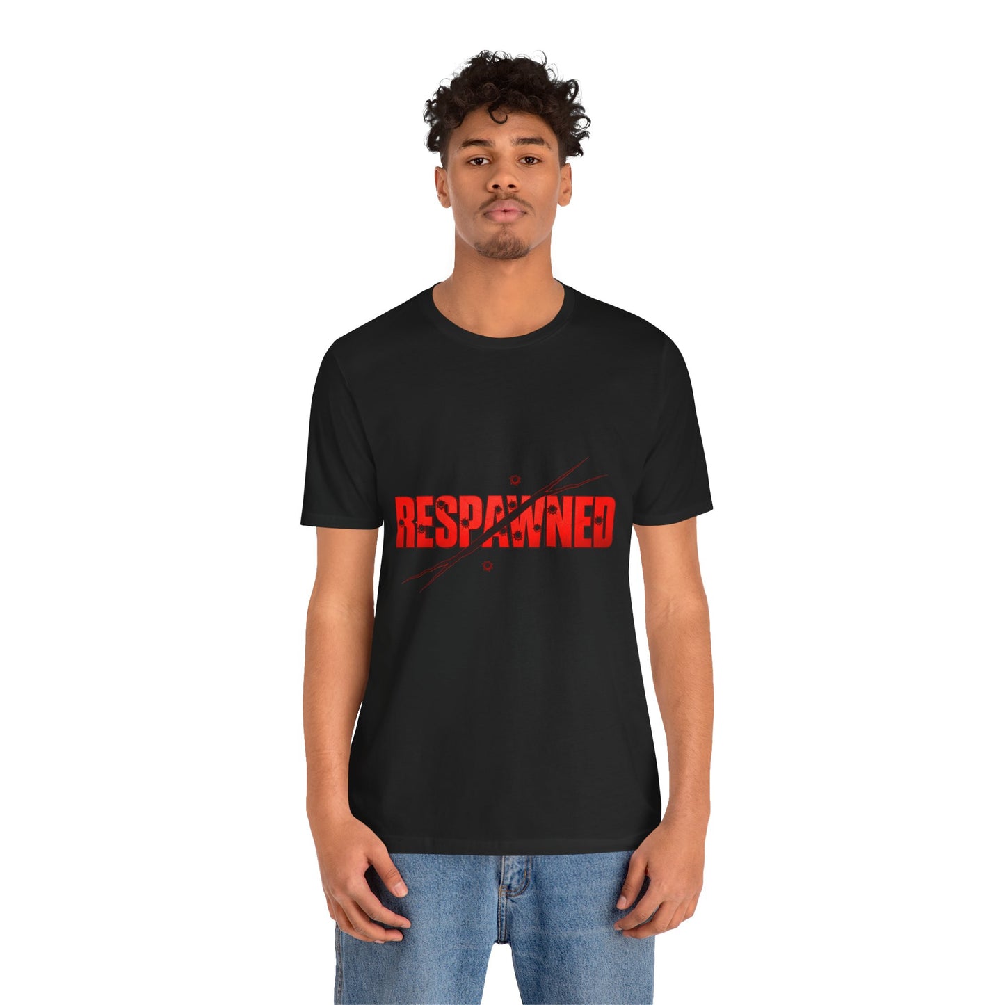 Respawned Gaming Short Sleeve Tee | Unisex, Casual Wear, Gamer Shirt, Gift for Gamers, Black T-Shirt