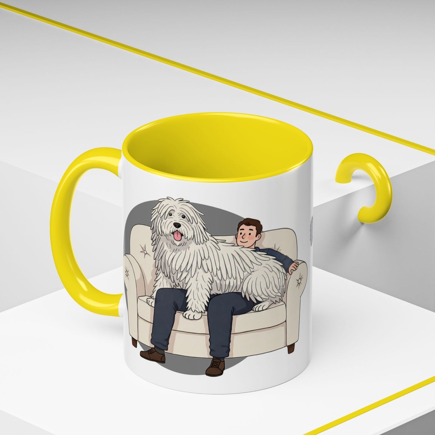 Komondor Lap Dog Coffee Mug - Funny Animal Lover Gift - Schmartypants