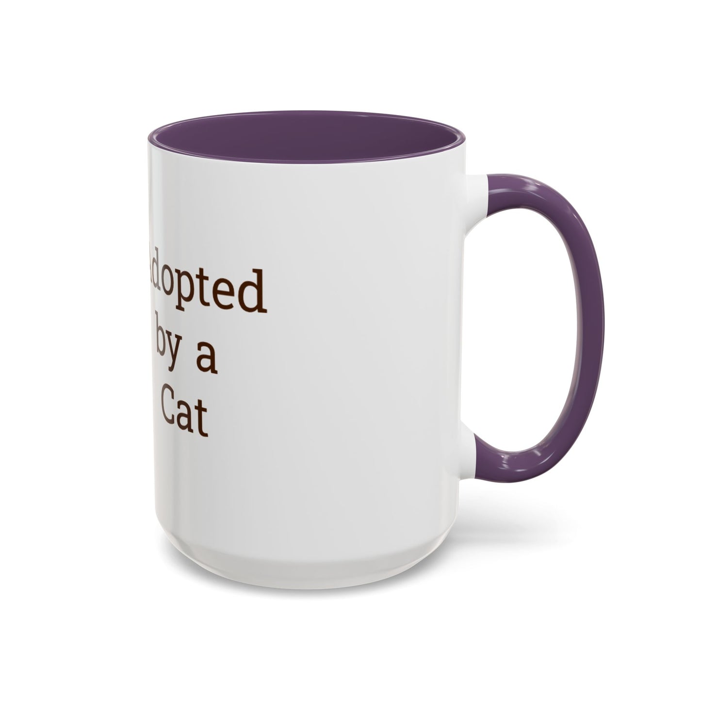 Adopted by a Cat Accent Coffee Mug - Perfect Gift for Cat Lovers - Funny Cat - Feline Humor - Schmartypants