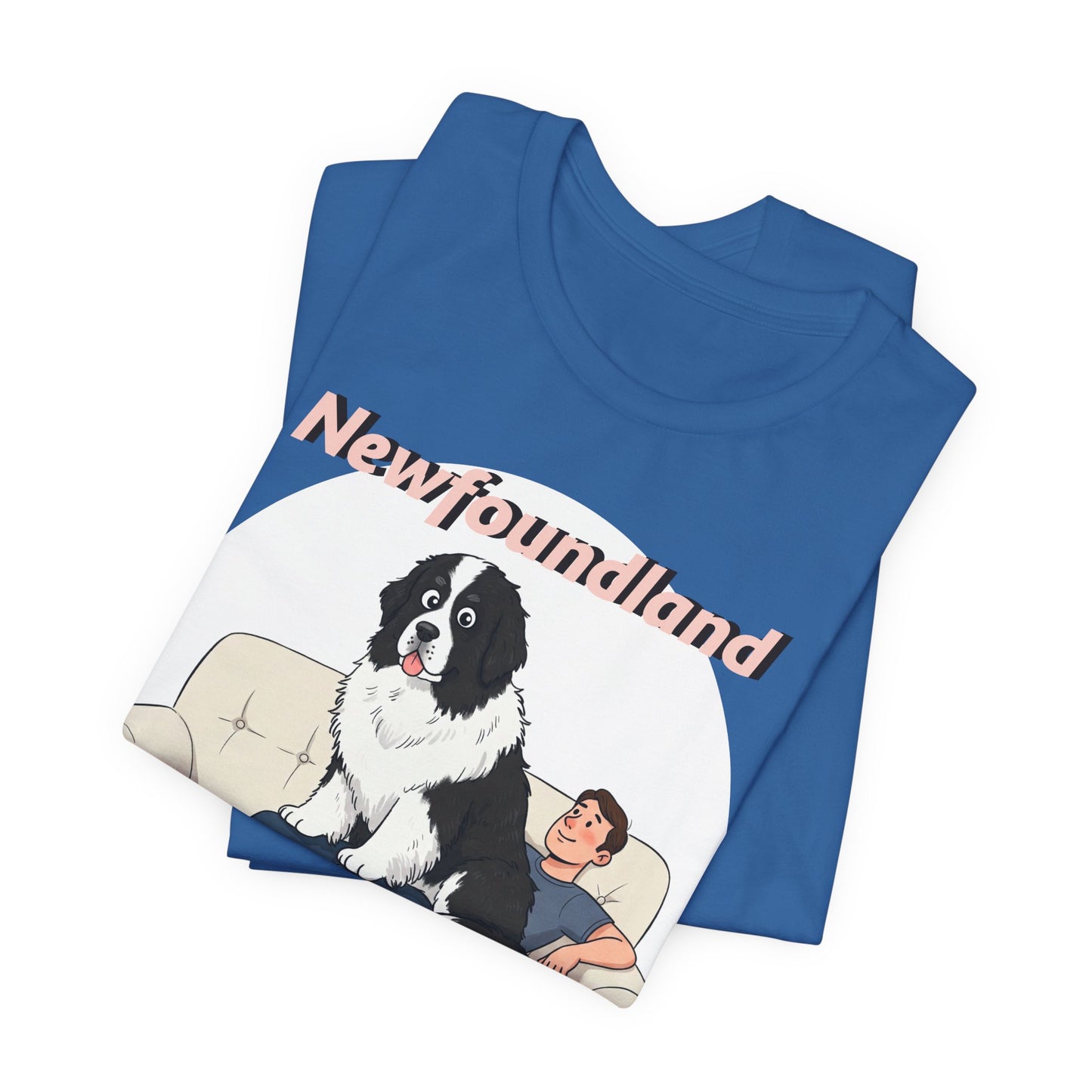 Hilarious Newfoundland Lap Dog Tee - Cozy Unisex Jersey Short Sleeve Shirt for Dog Lovers - Schmartypants