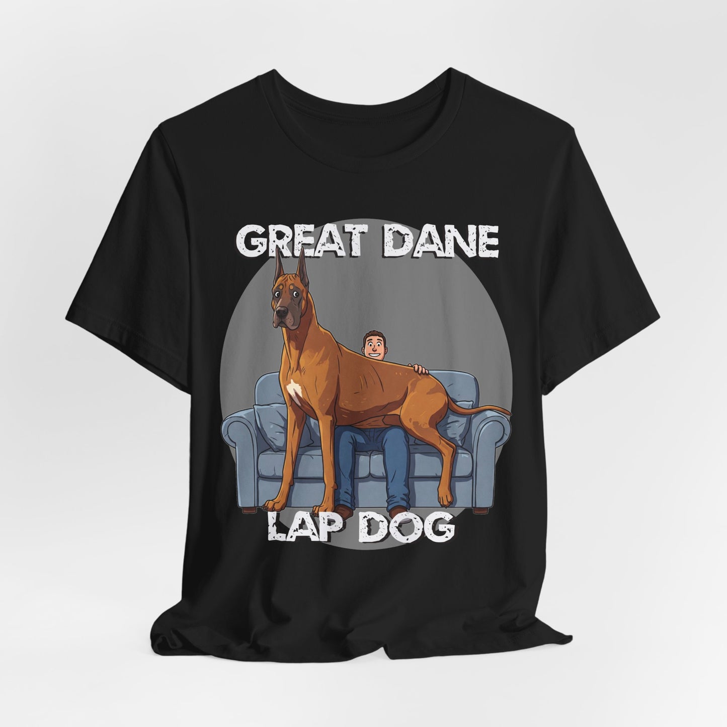 Great Dane Lap Dog Unisex Tee - Hilarious Dog Lover Graphic T-Shirt - Schmartypants