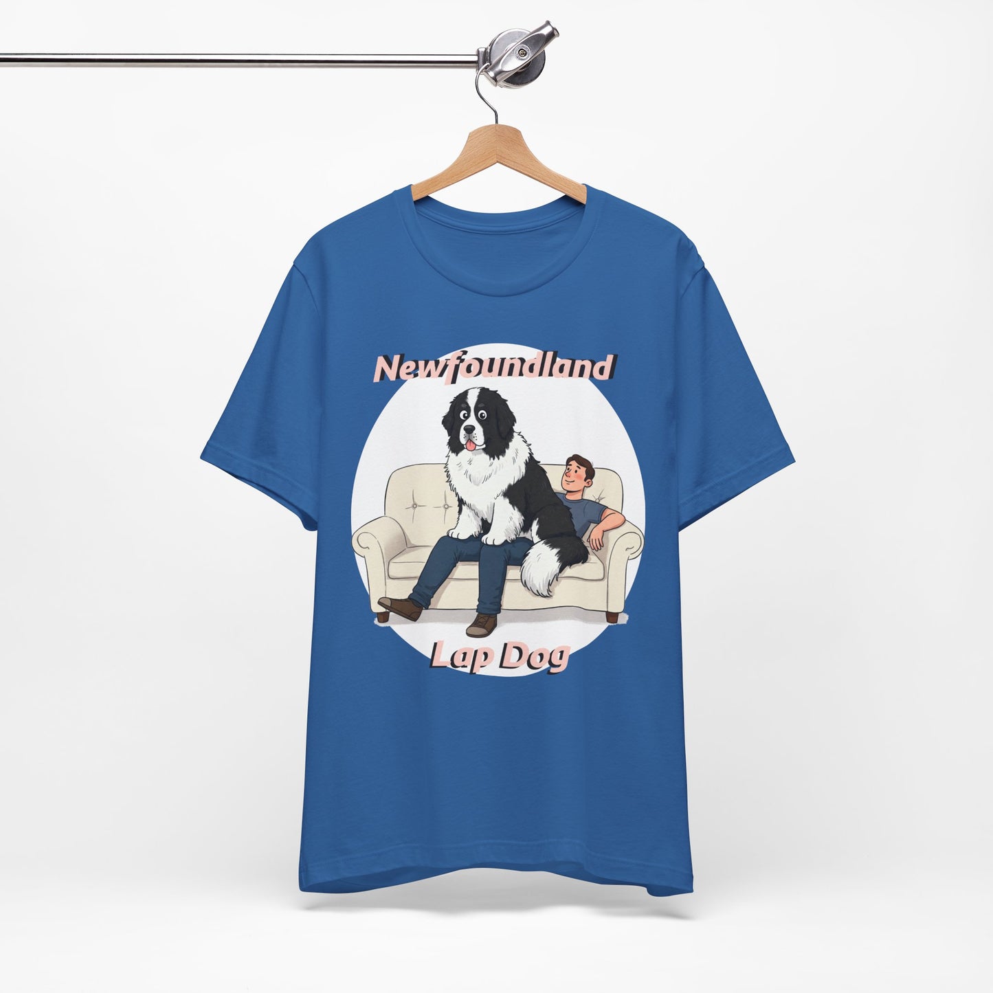 Hilarious Newfoundland Lap Dog Tee - Cozy Unisex Jersey Short Sleeve Shirt for Dog Lovers - Schmartypants
