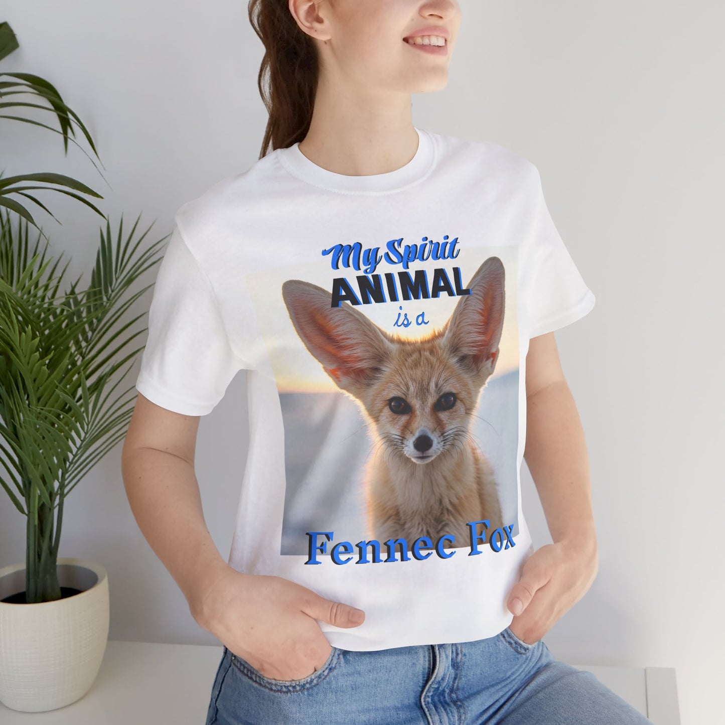 Fennec Fox Spirit Animal Tee - Unisex Short Sleeve Shirt - Fox Lovers - Schmartypants