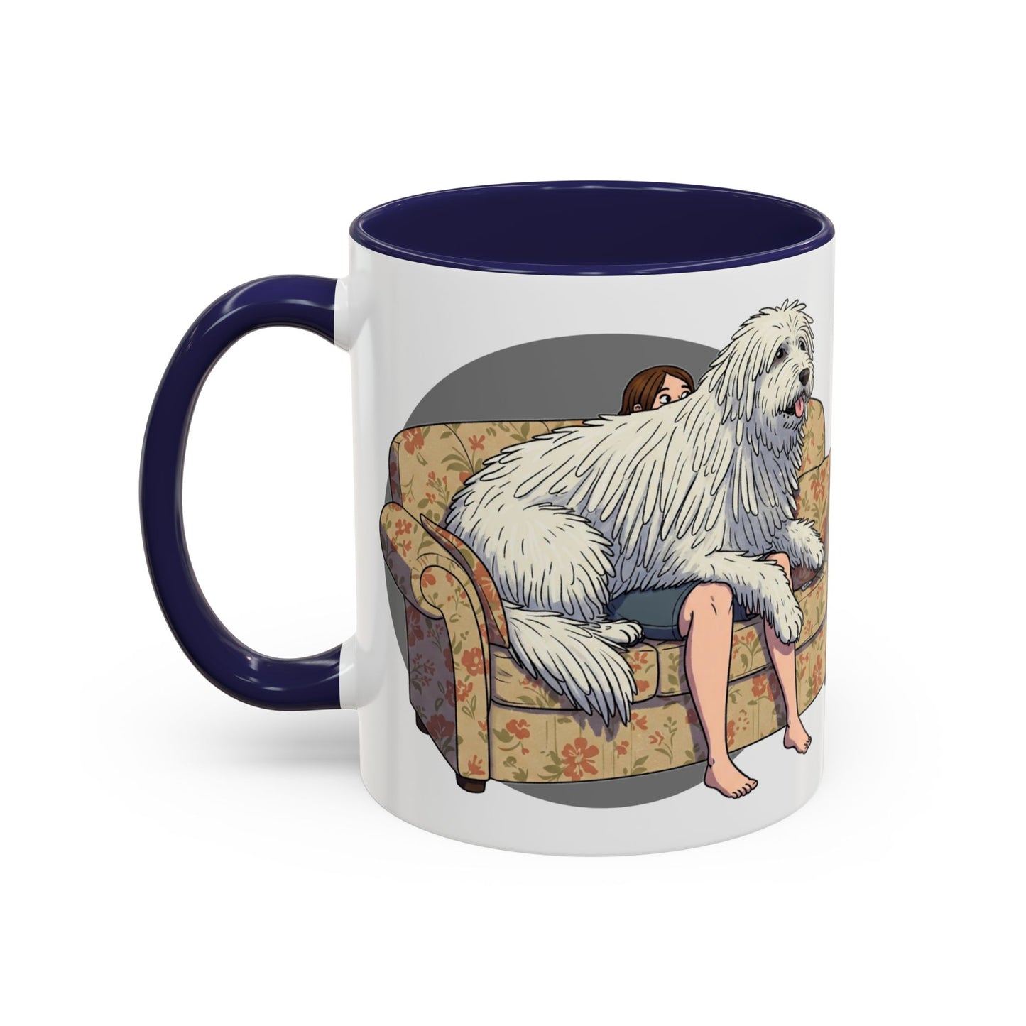 Komondor Lap Dog Coffee Mug - Funny Pet Lovers Gift - 11oz & 15oz - Schmartypants