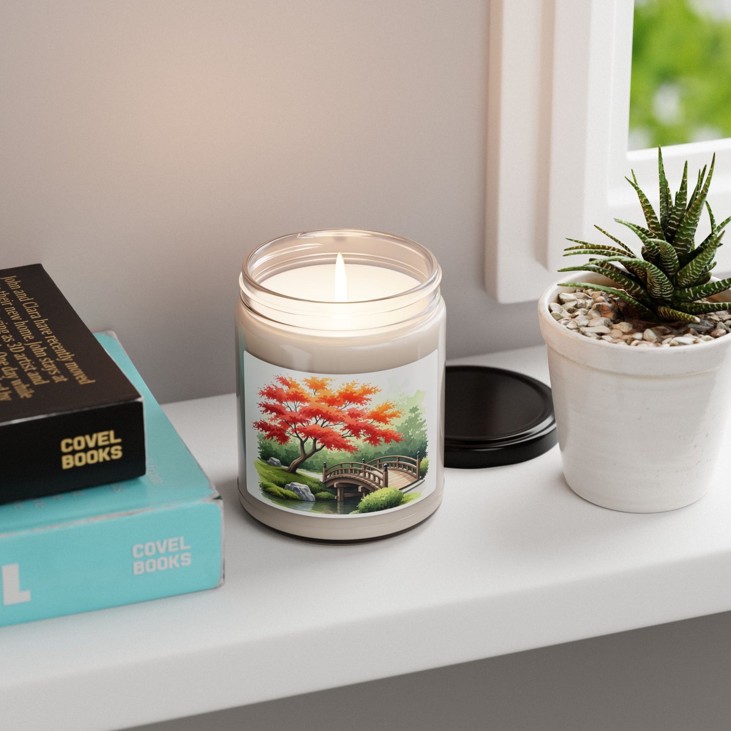 Scented Candle, Japanese Garden Design, Meditation Candle, Autumn Aromatherapy Candle, Gift Idea