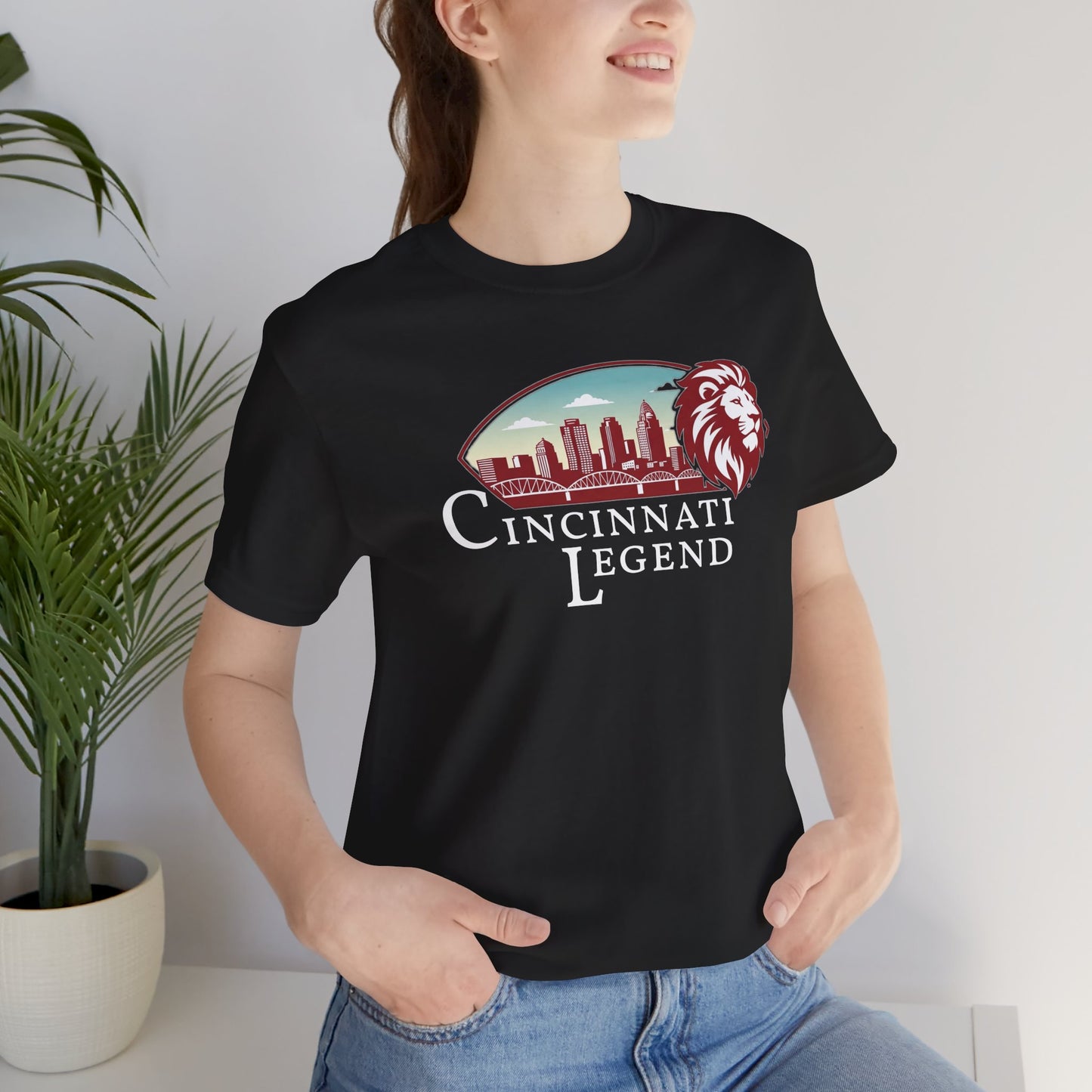 Cincinnati Legend Unisex Tee | Casual Graphic Shirt, Gift for Sports Fans, Urban Style Apparel, Festival Outfit, Souvenir Wear