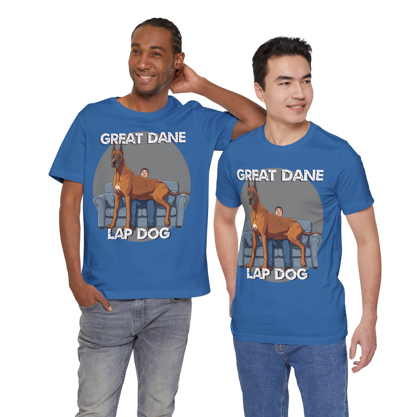 Great Dane Lap Dog Unisex Tee - Hilarious Dog Lover Graphic T-Shirt - Schmartypants