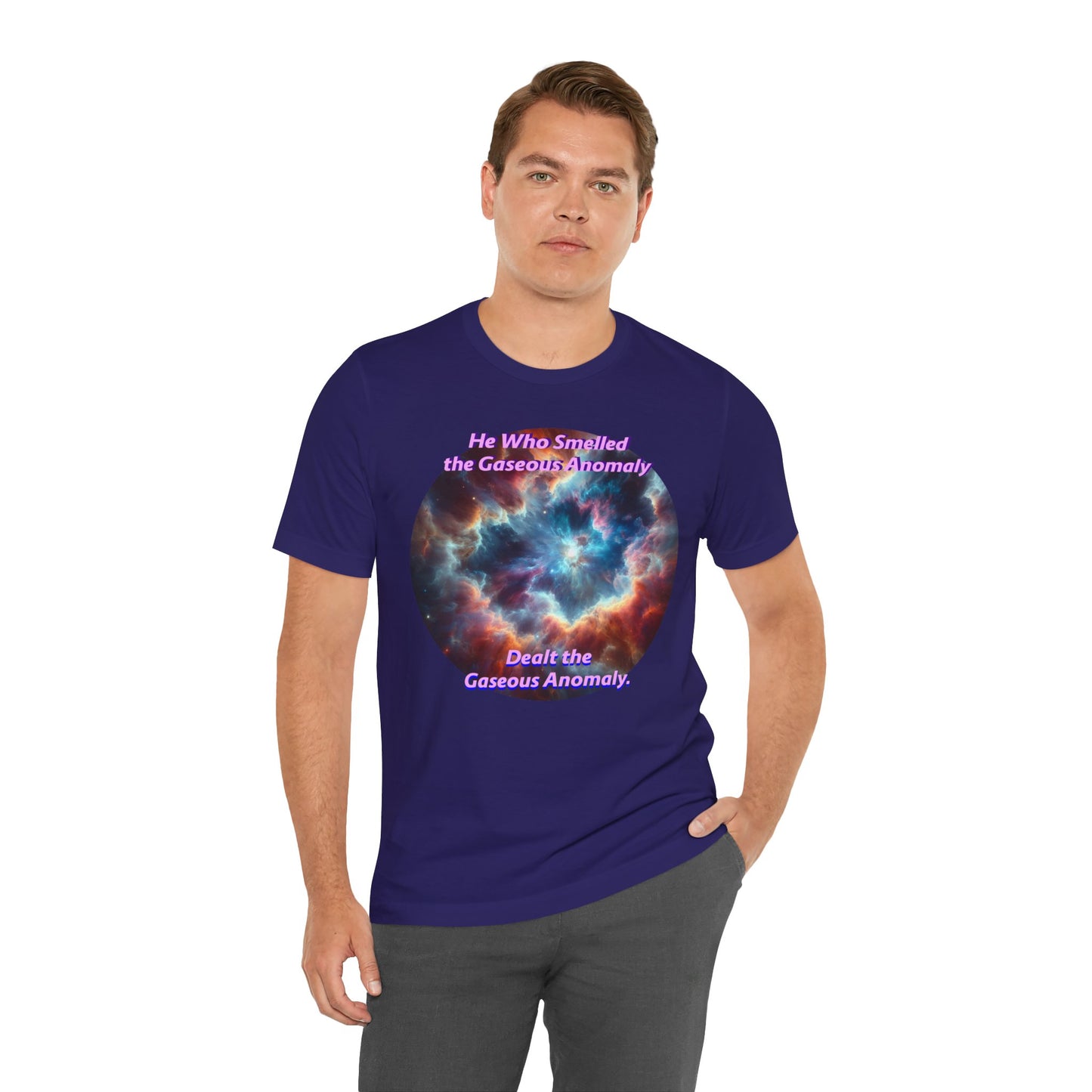 Hilarious Gaseous Anomaly Tee - Unisex Jersey Short Sleeve T-Shirt - Science Fiction Lovers - Star Trek Fans - Schmartypants
