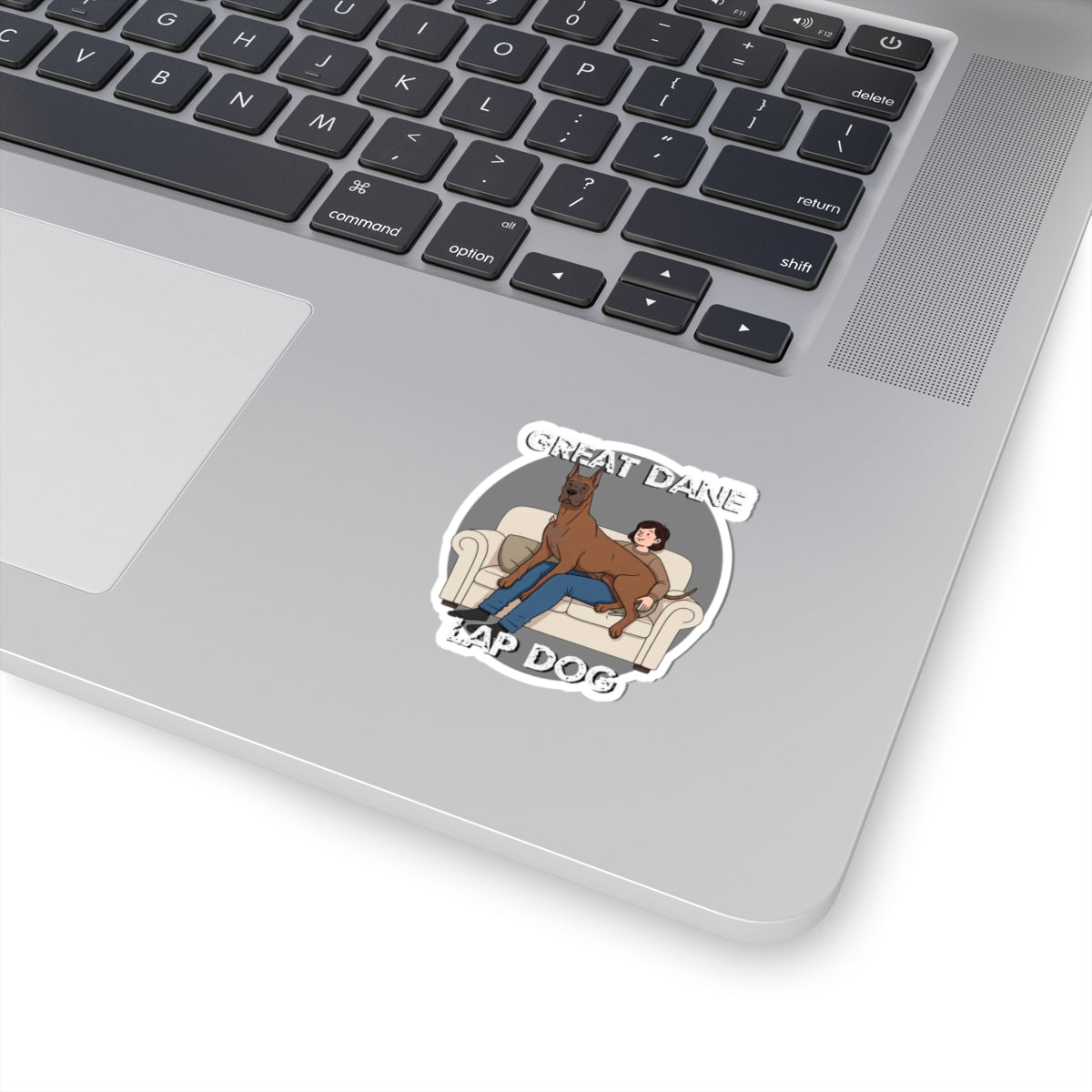 Great Dane Lap Dog, Hilarious Kiss-Cut Stickers - Schmartypants