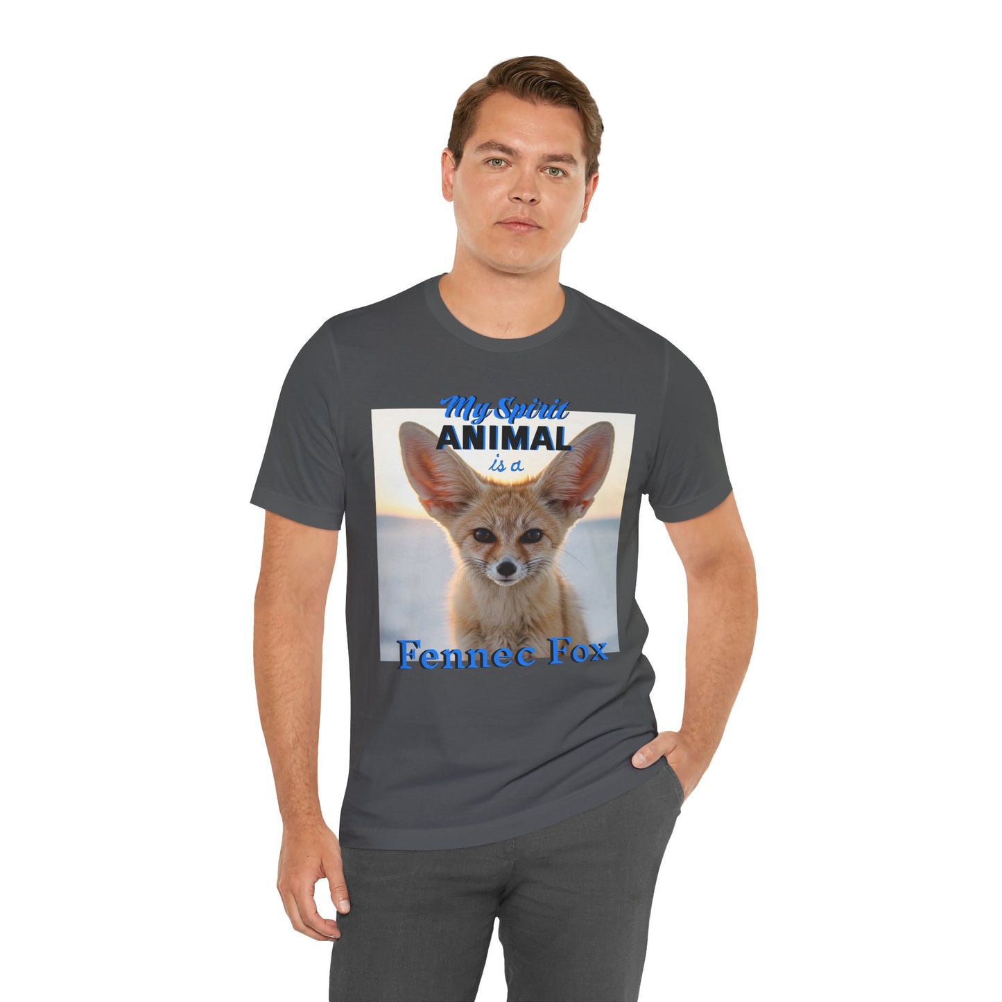 Fennec Fox Spirit Animal Tee - Unisex Short Sleeve Shirt - Fox Lovers - Schmartypants