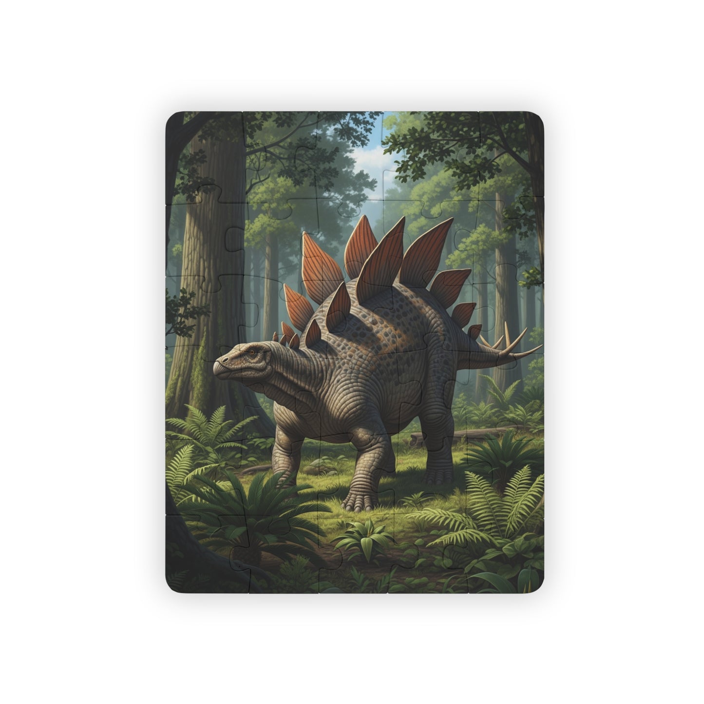 Stegosaurus Kids' Dinosaur Puzzle, 30-Piece Fun for Kids, Educational Play, Gift for Birthdays, Holidays, Family Time, Jurassic Toy
