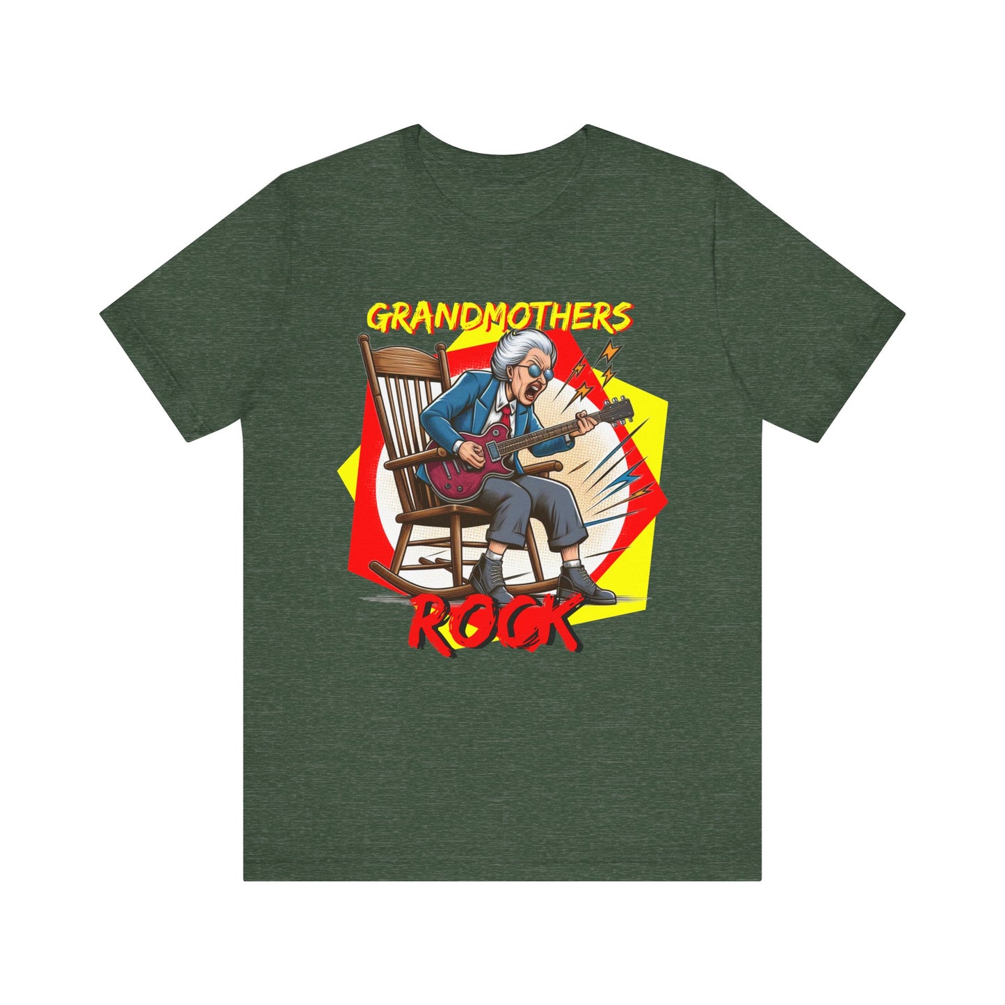 'Grandmothers Rock' Unisex Jersey Short Sleeve Tee - Funny Gift to Show Love for the Special Grandmother in Your Life - Schmartypants
