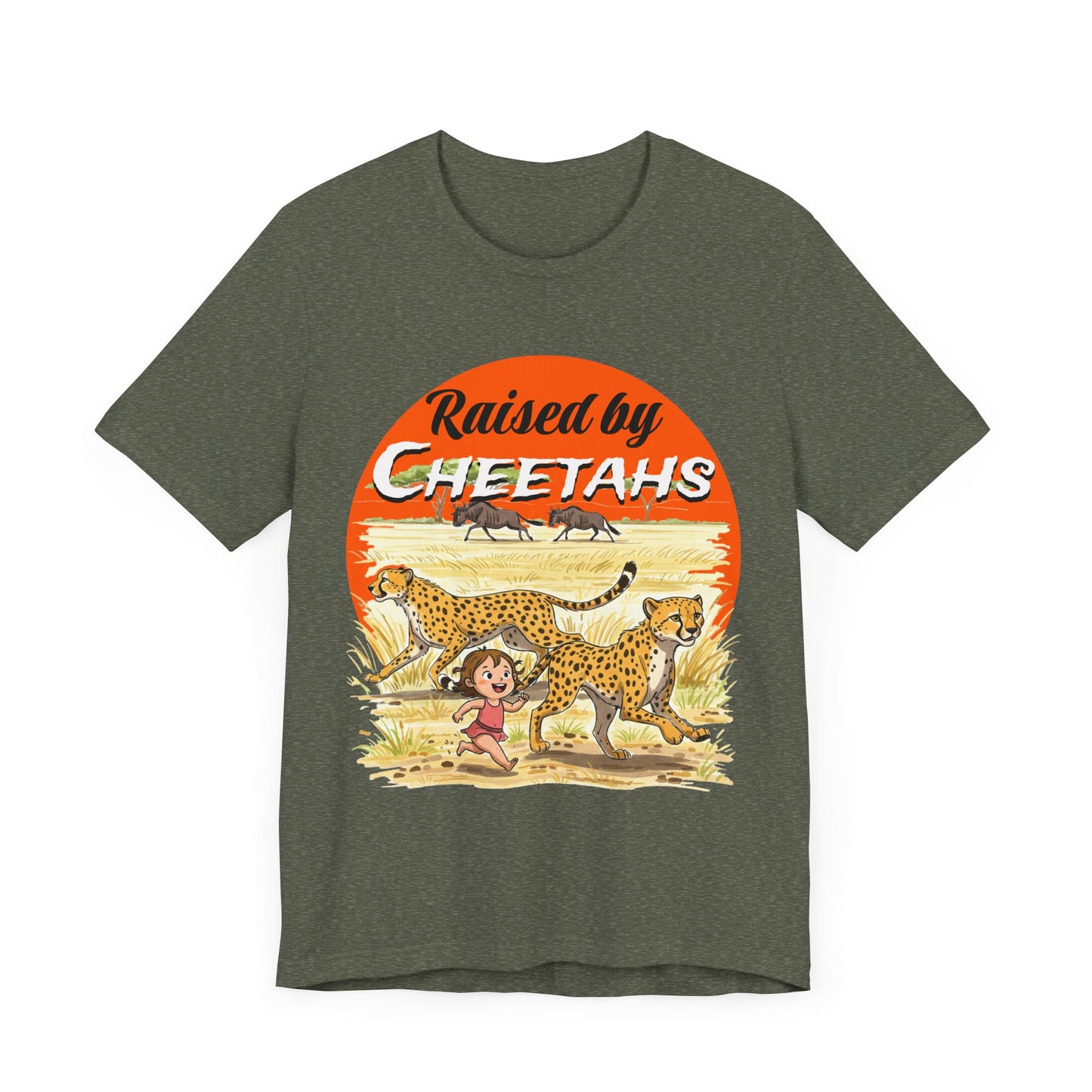 Funny Raised By Cheetahs Tee for Women- Nature and Wildlife Lovers - Schmartypants