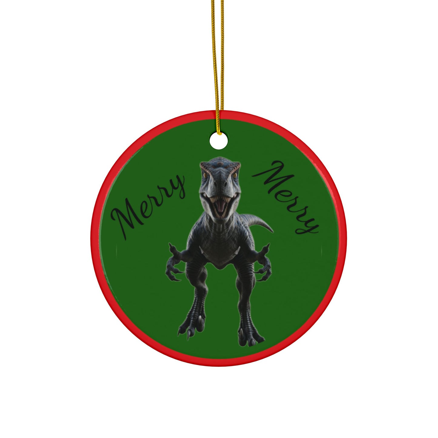Velociraptor Jurassic Era Dinosaur Christmas Tree Ornaments, Keepsakes, Collectibles, Party Favors