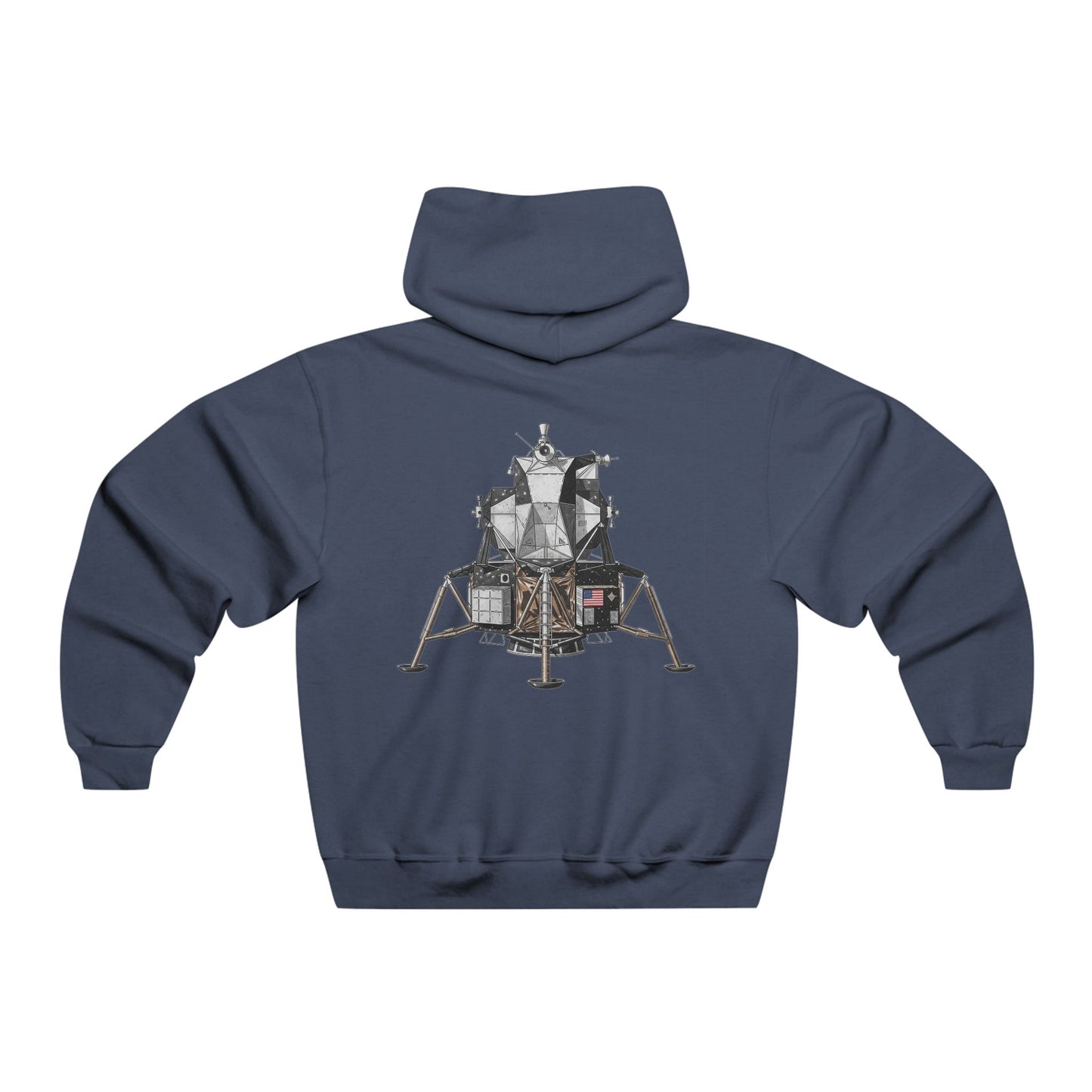 Apollo Moon Landing Hoodie, Neil Armstrong Quotes, Lunar Footprint, Eagle Lander, Space Gift, Science Lover Gift, Astronomy Hoodie, NASA