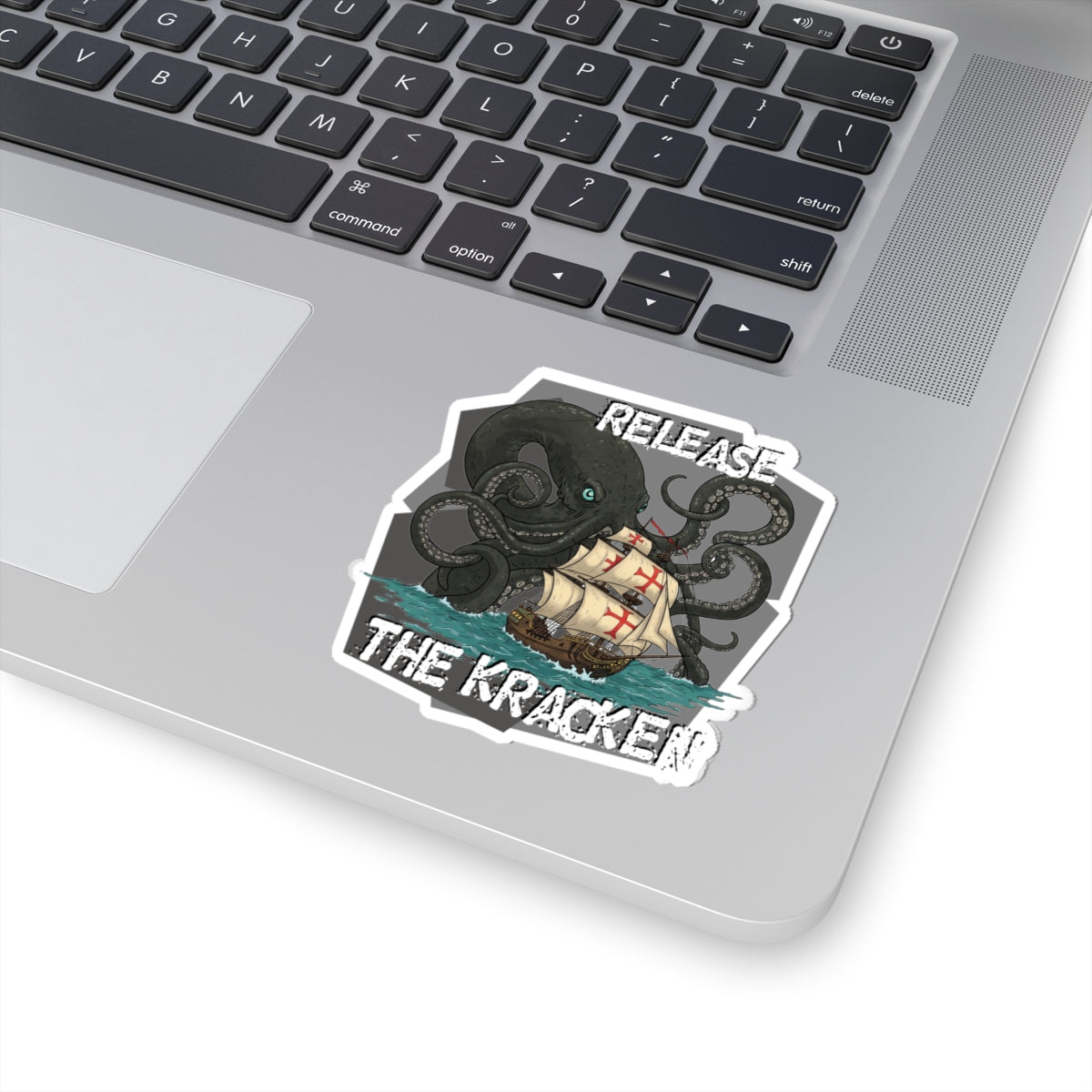 'Release The Kraken!' Kiss-Cut Stickers - Nautical Octopus Design for Sea Lovers and Gamers - Schmartypants