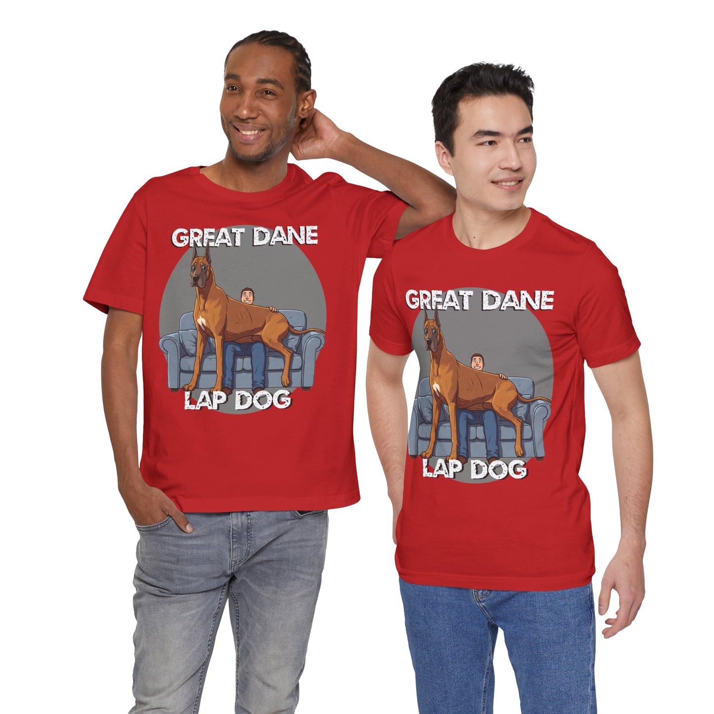 Great Dane Lap Dog Unisex Tee - Hilarious Dog Lover Graphic T-Shirt - Schmartypants